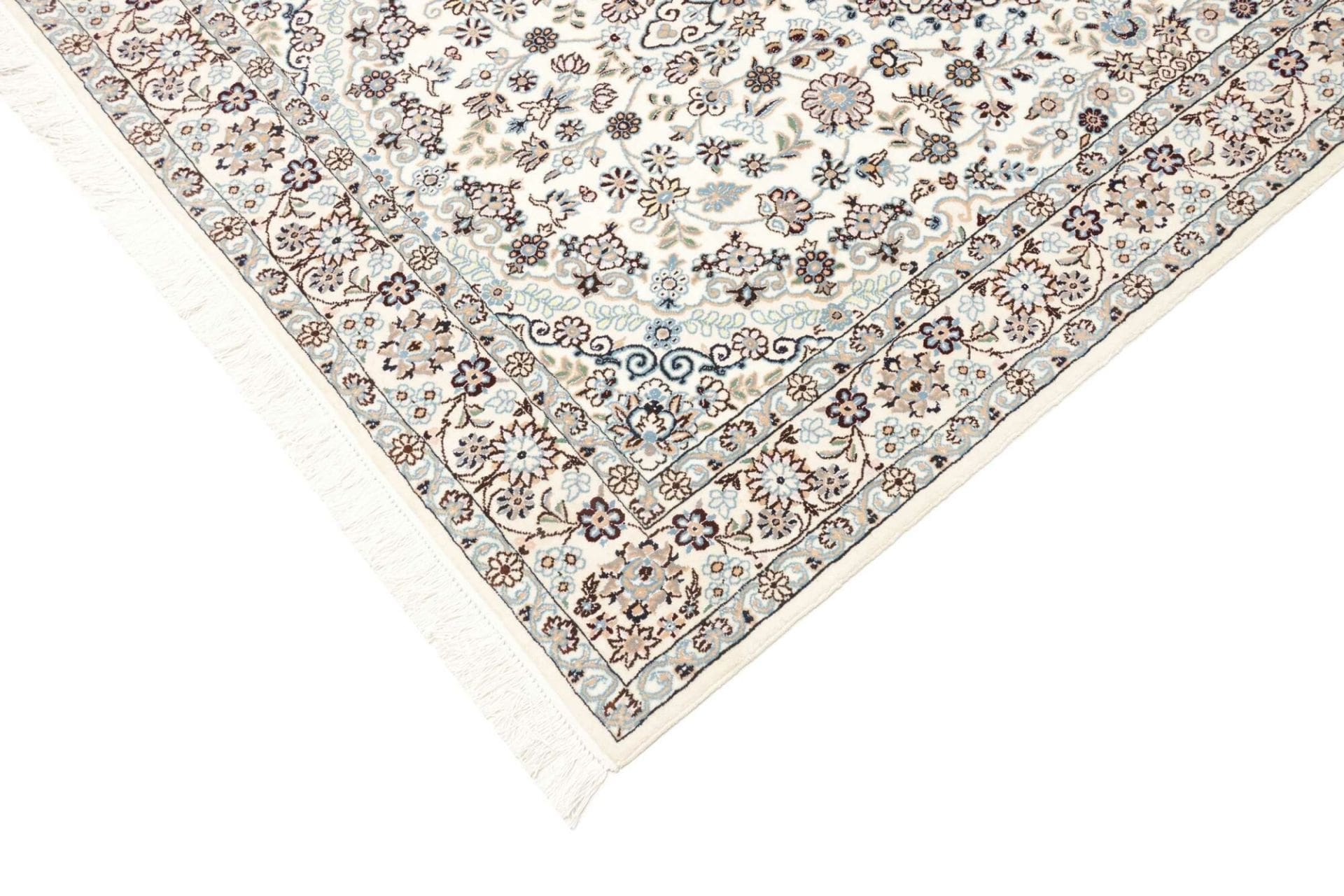 Handgeknüpfter Nain Perserteppich, 133 × 207 cm, Wolle
