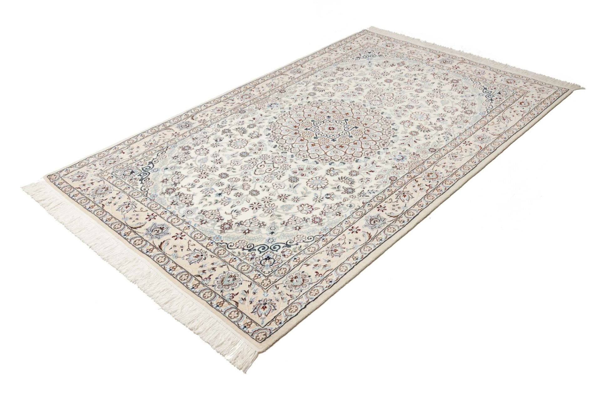 Handgeknüpfter Nain Perserteppich, 133 × 215 cm, Wolle
