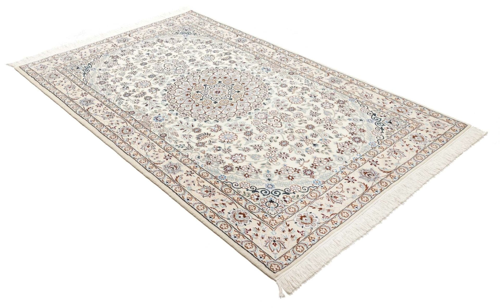 Handgeknüpfter Nain Perserteppich, 133 × 215 cm, Wolle