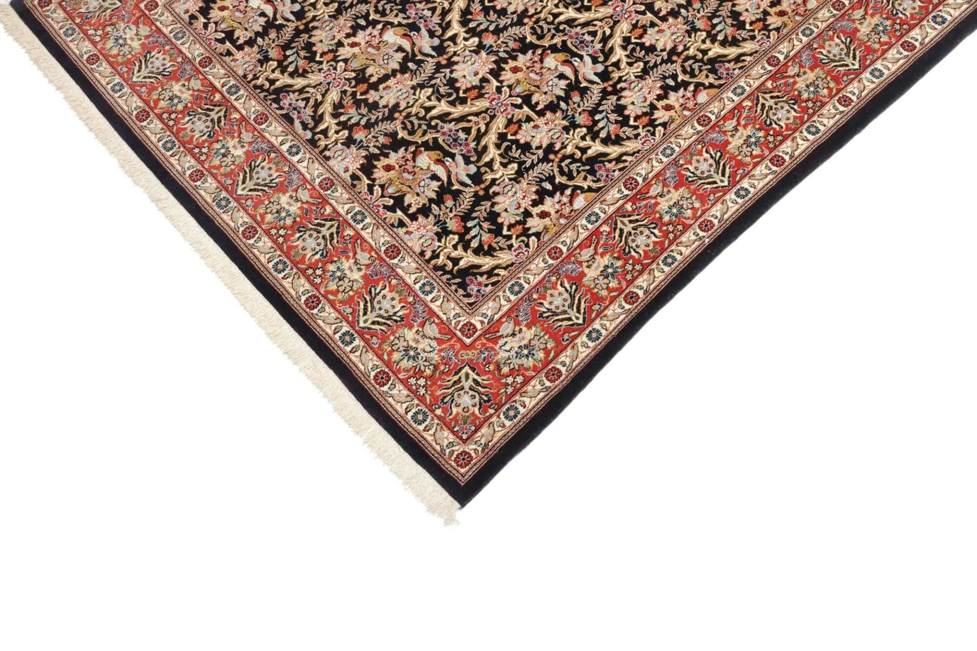 Isfahan Perserteppich aus Iran, 137 × 202 cm