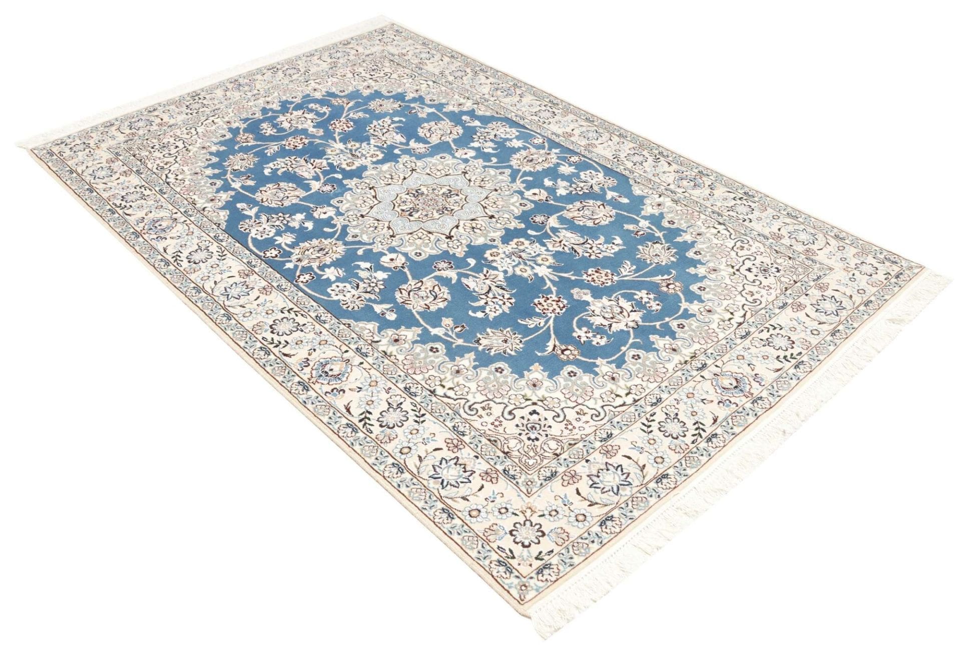 Handgeknüpfter Nain Perserteppich 140 × 214 cm