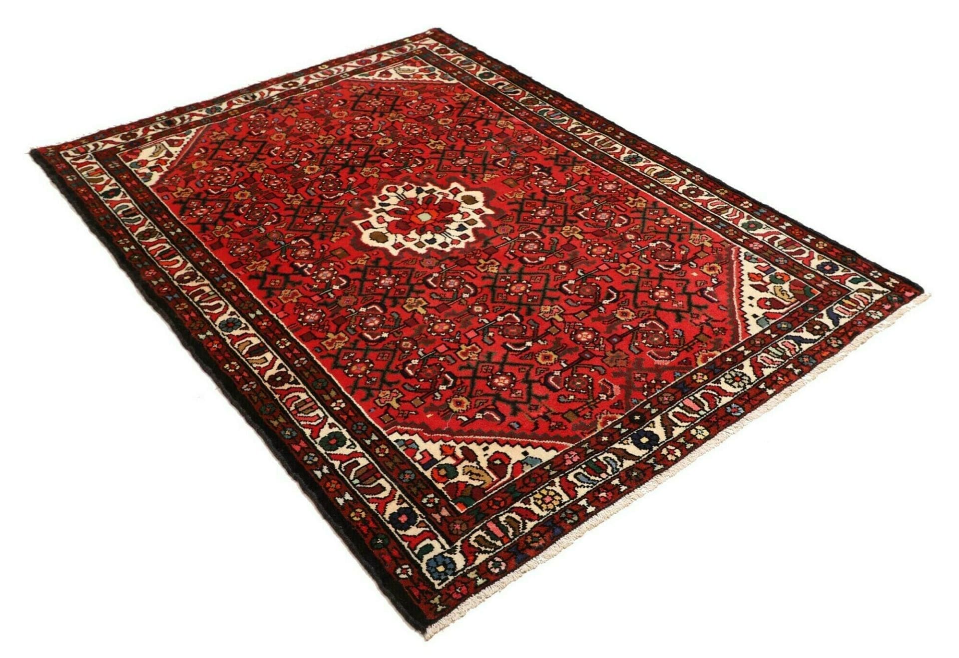 Hamadan Herati Perserteppich aus Iran, 141 × 190 cm
