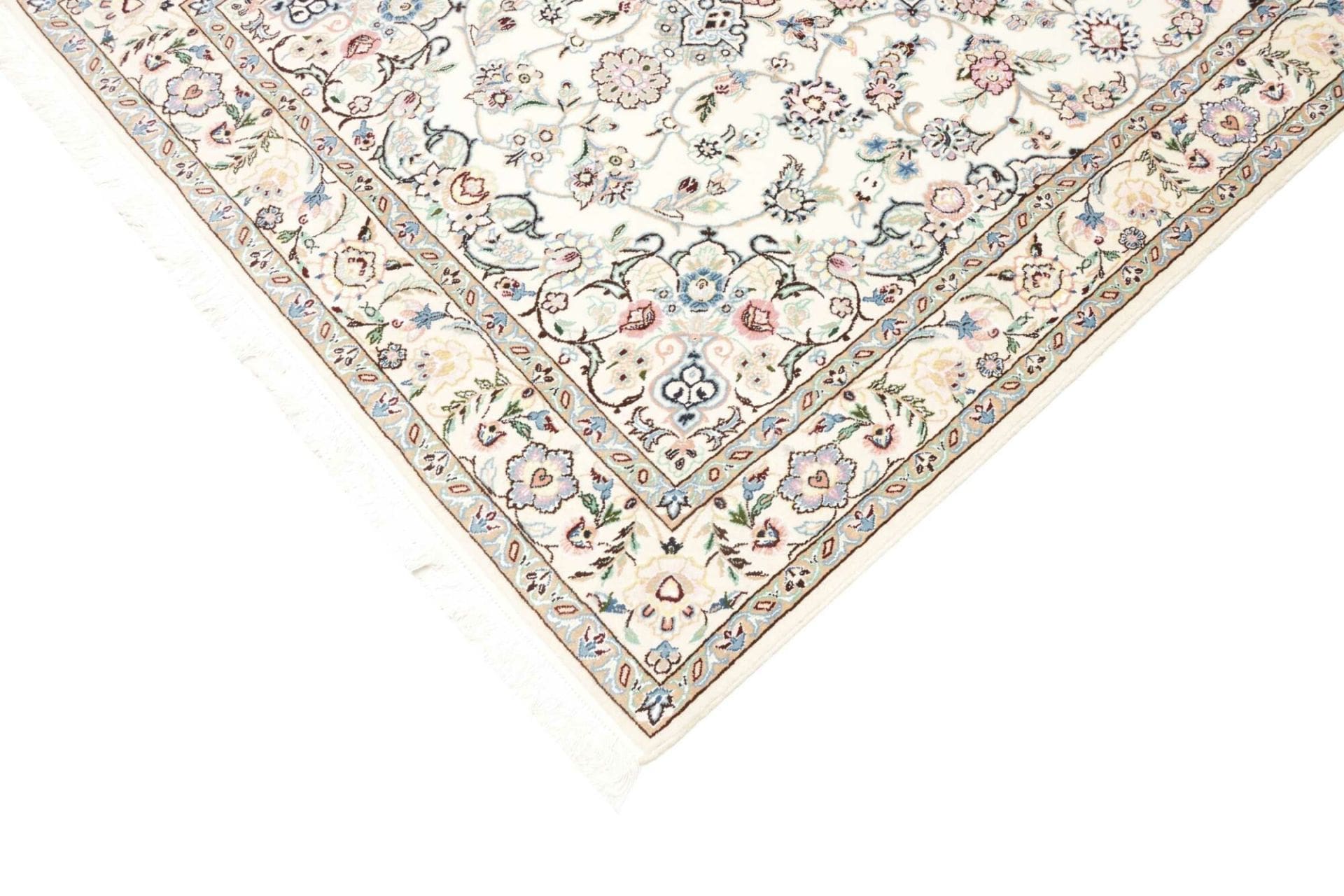 Handgeknüpfter Nain Perserteppich, 136 × 213 cm, Wolle
