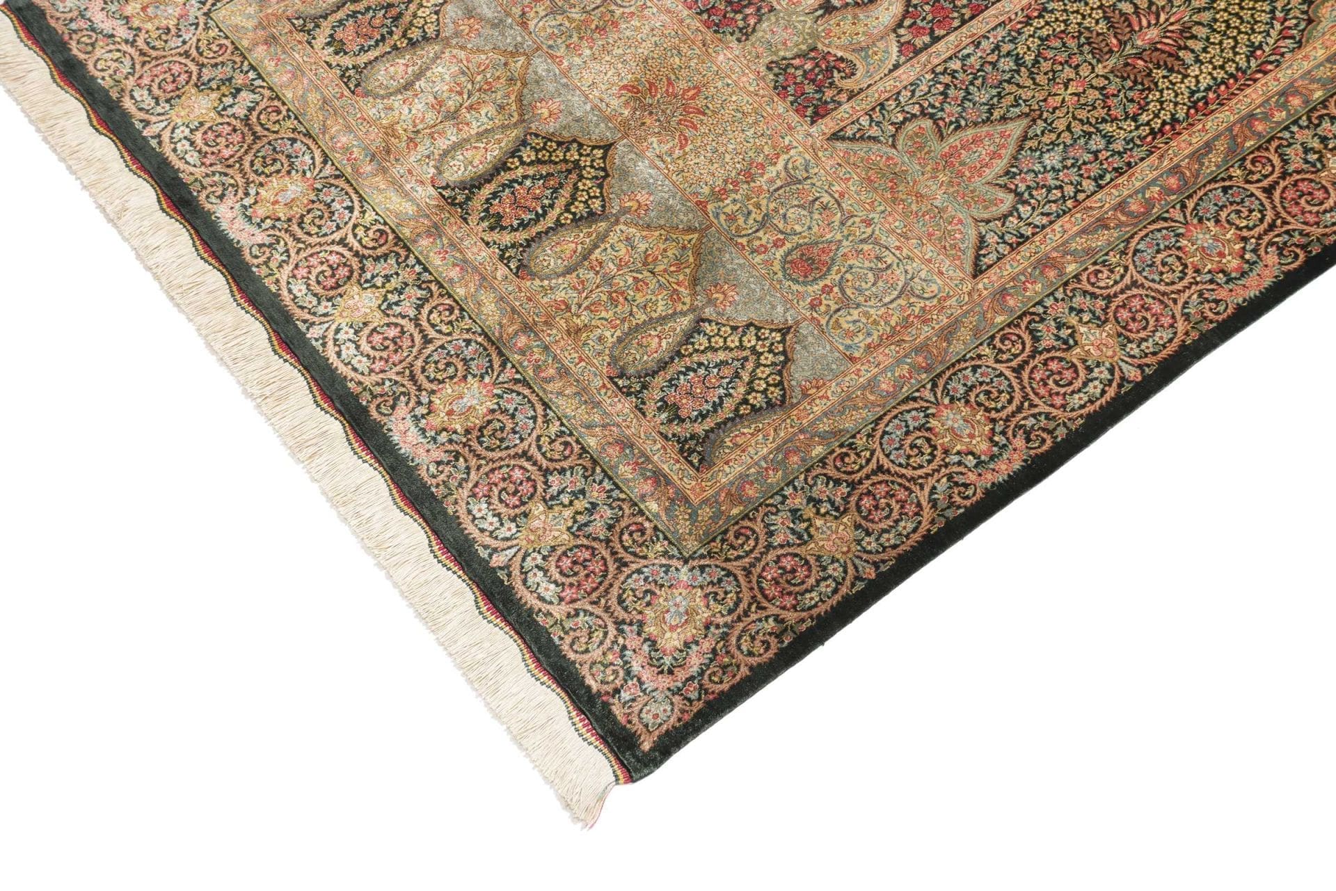 Ghom Perserteppich aus Iran, 101 × 158 cm