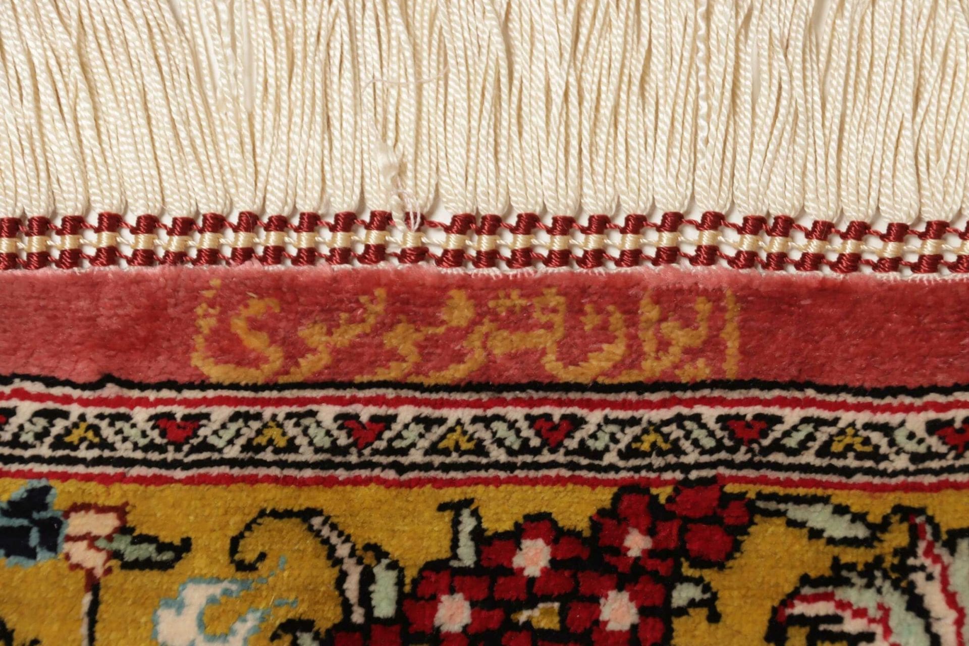 Ghom Perserteppich aus Iran, 101 × 150 cm