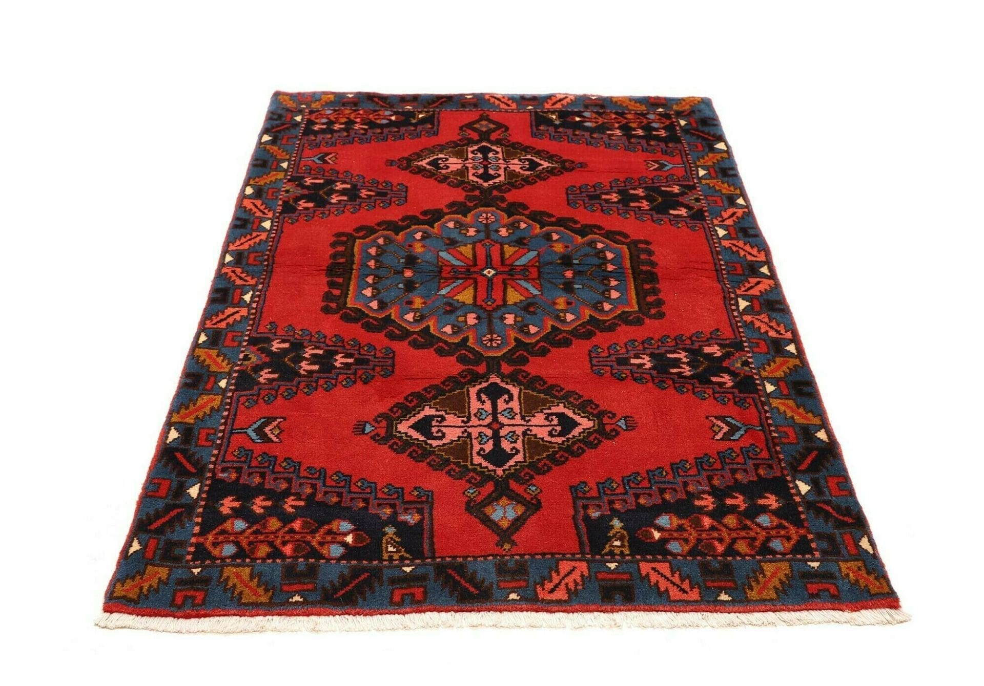 Handgeknüpfter Hamadan Perserteppich 114 × 165 cm
