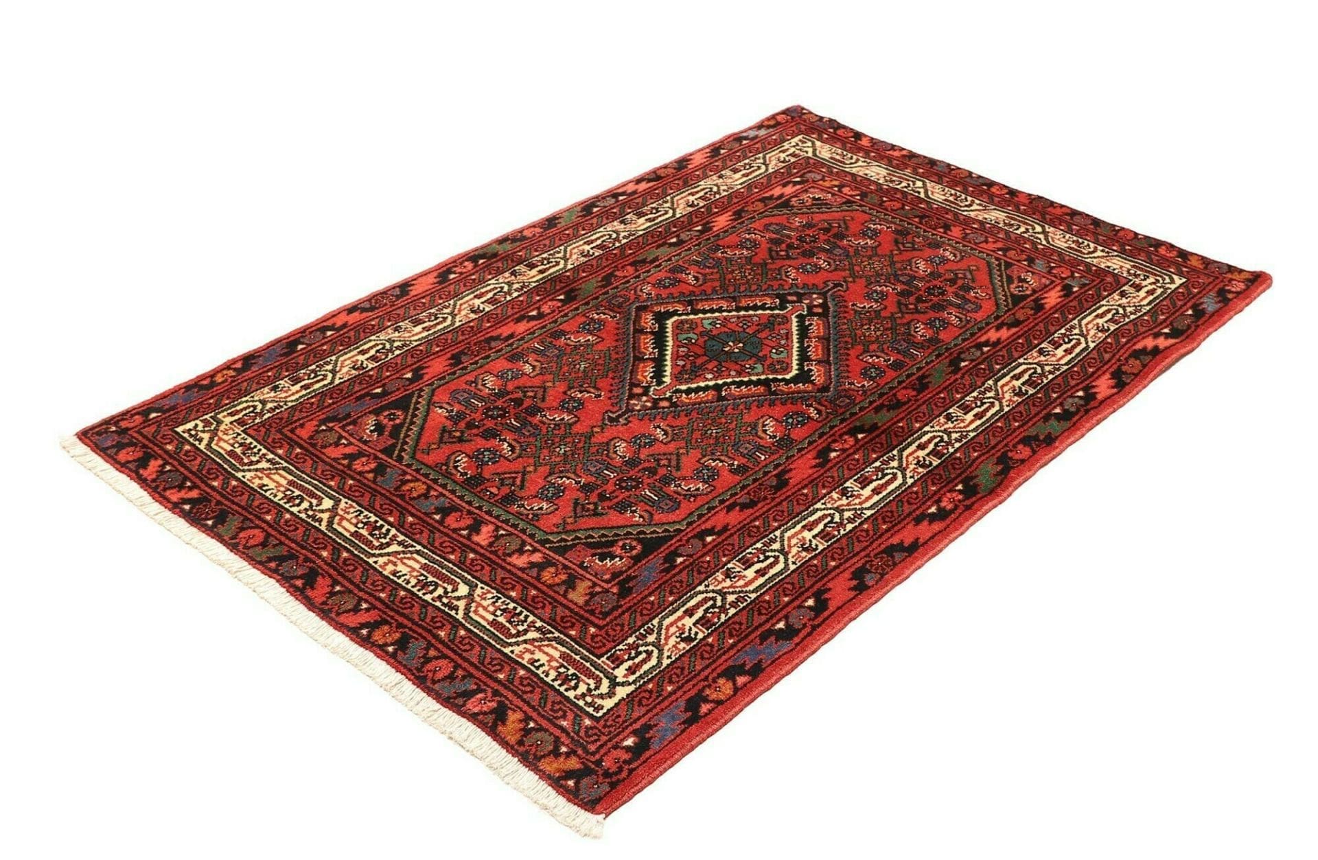 Hamadan Herati Perserteppich aus Iran, 106 × 156 cm