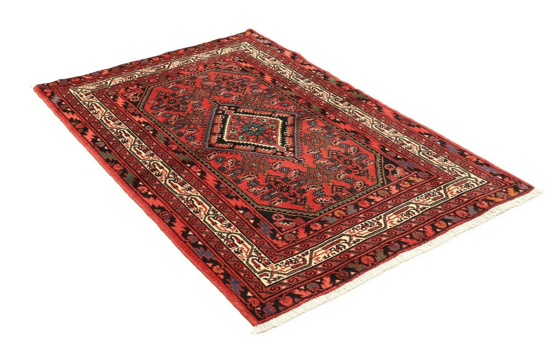 Hamadan Herati Perserteppich aus Iran, 106 × 156 cm
