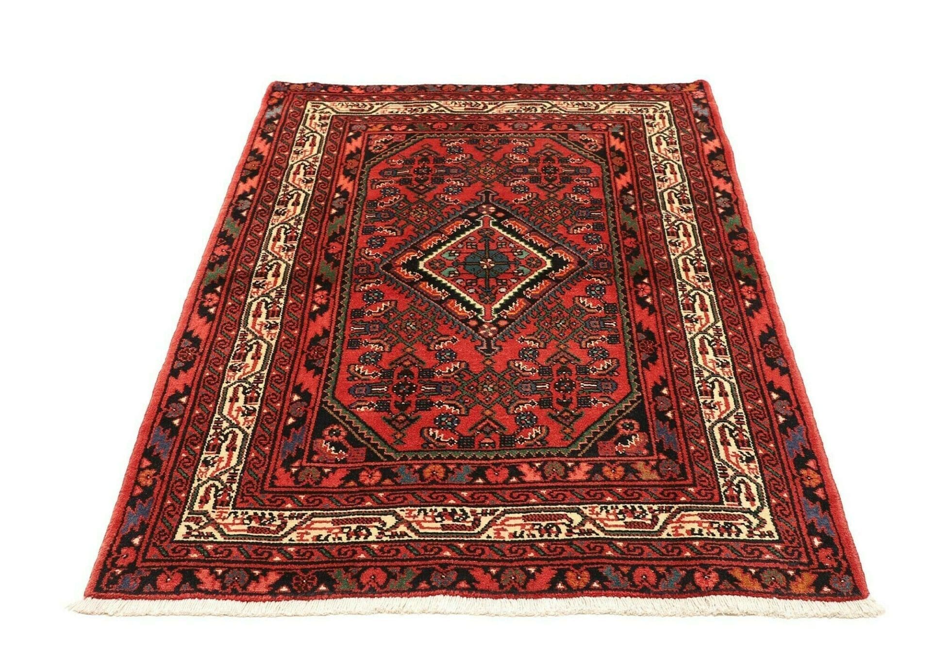 Hamadan Herati Perserteppich aus Iran, 106 × 156 cm