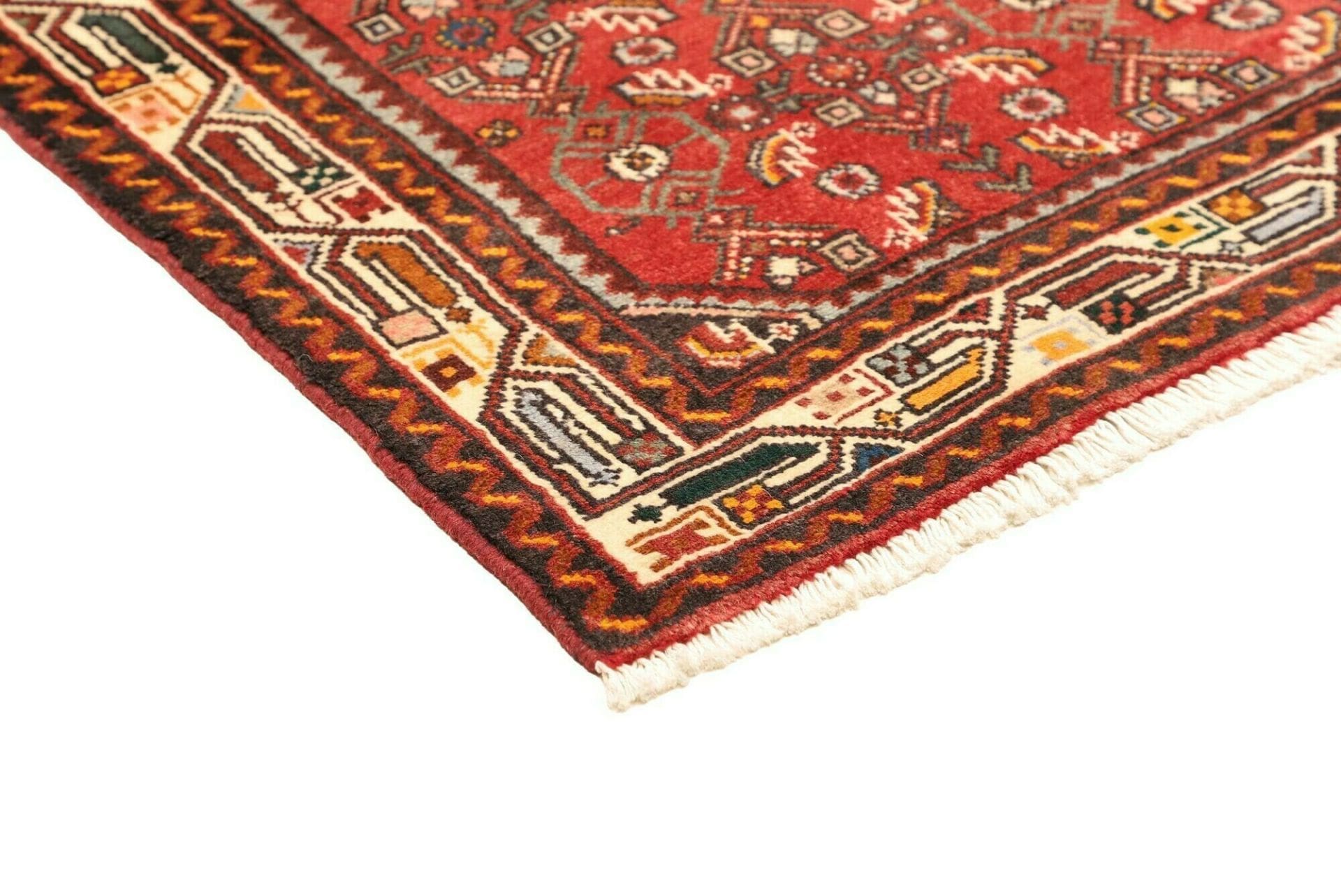 Hamadan Herati Perserteppich aus Iran, 105 × 140 cm