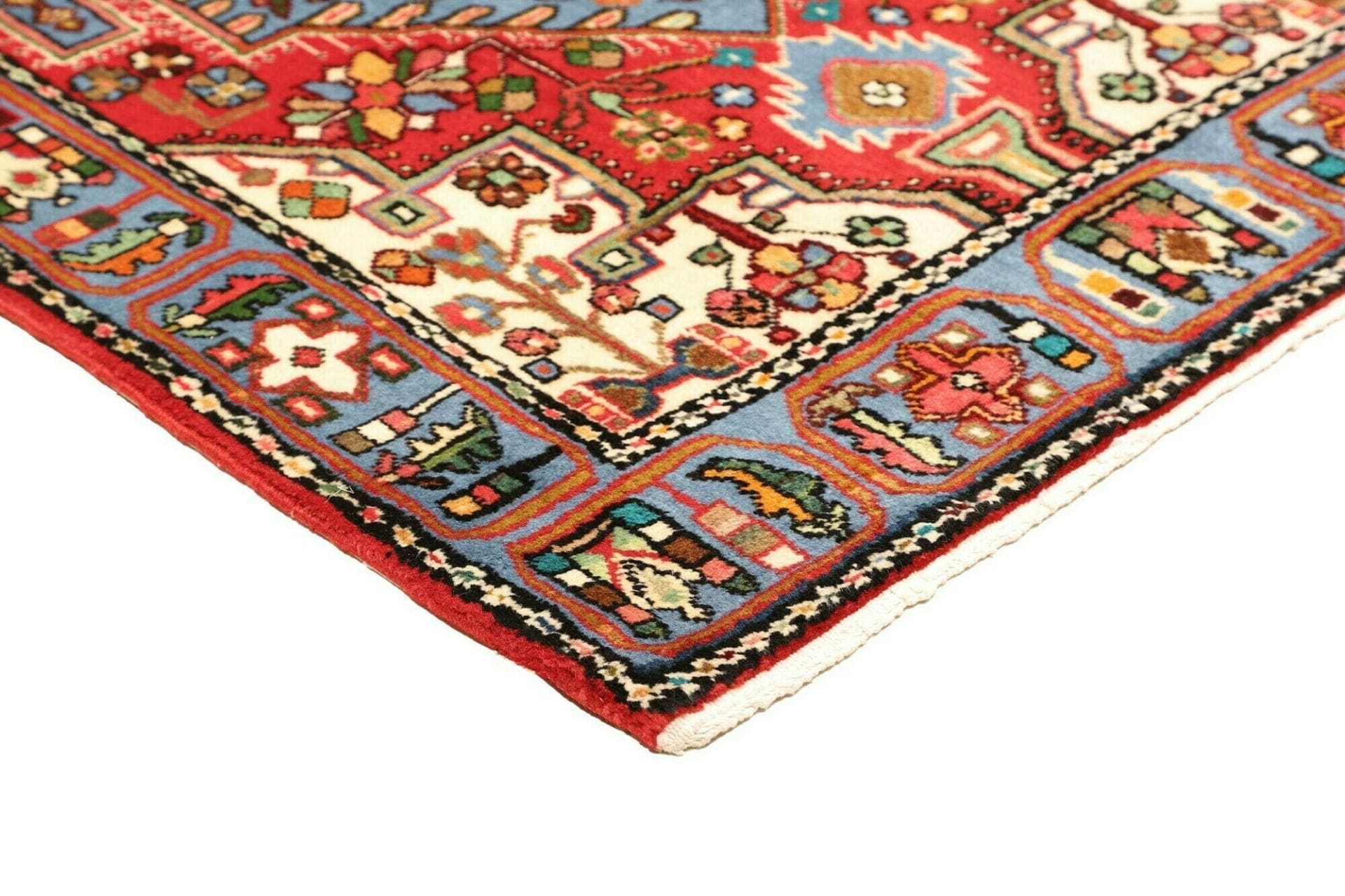 Hamadan Herati Perserteppich 107 × 149 cm aus Wolle, handgeknüpft
