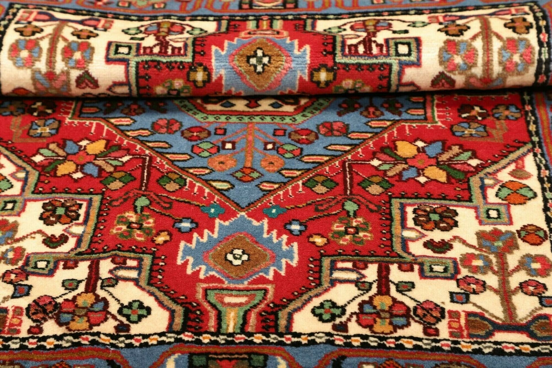 Hamadan Herati Perserteppich 107 × 149 cm aus Wolle, handgeknüpft