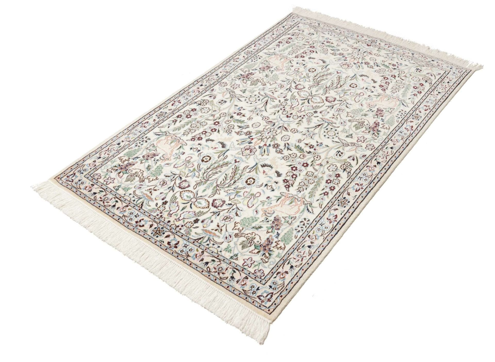 Handgeknüpfter Nain Perserteppich 106 × 163 cm