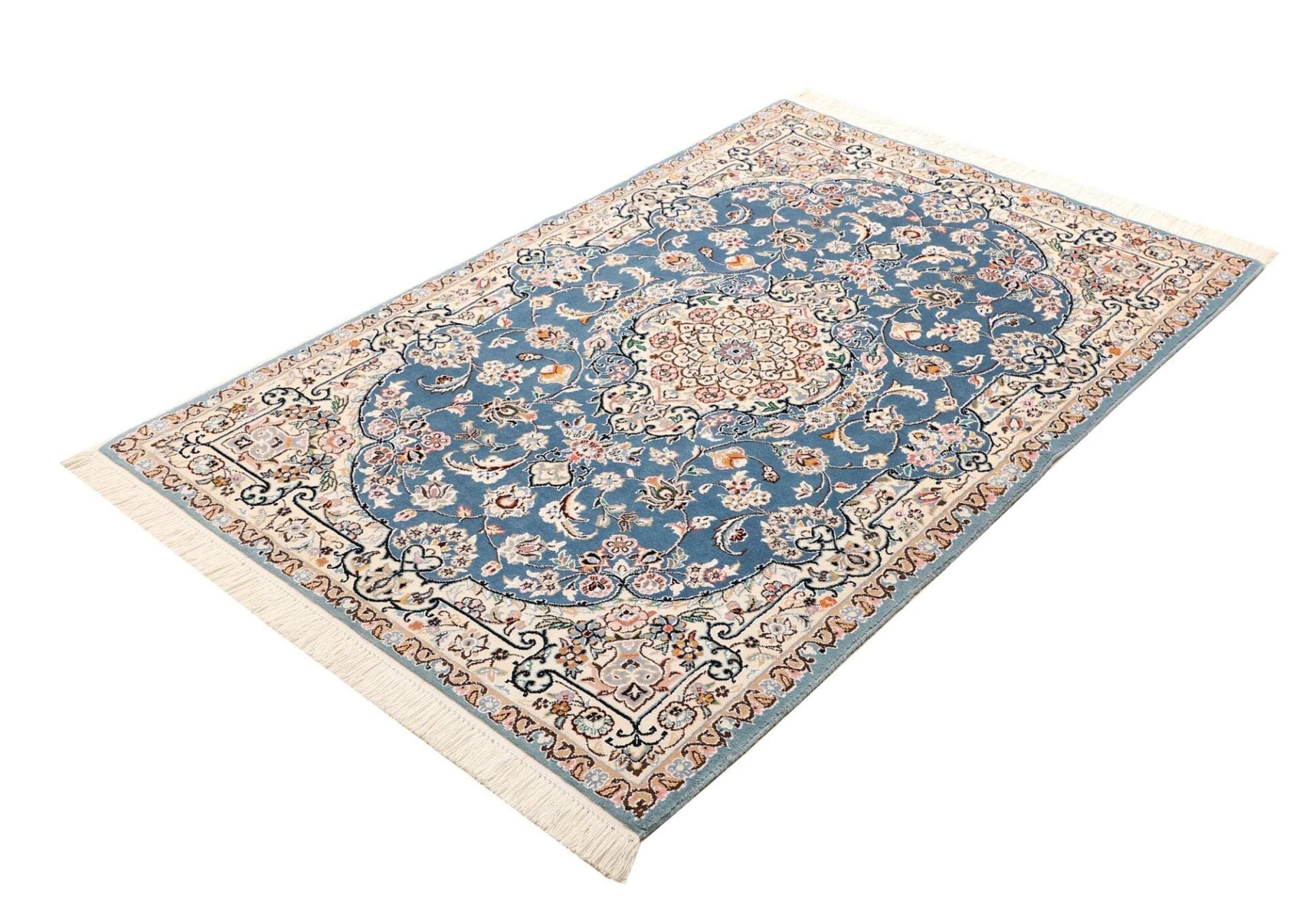 Handgeknüpfter Nain Perserteppich, 107 × 156 cm, Wolle