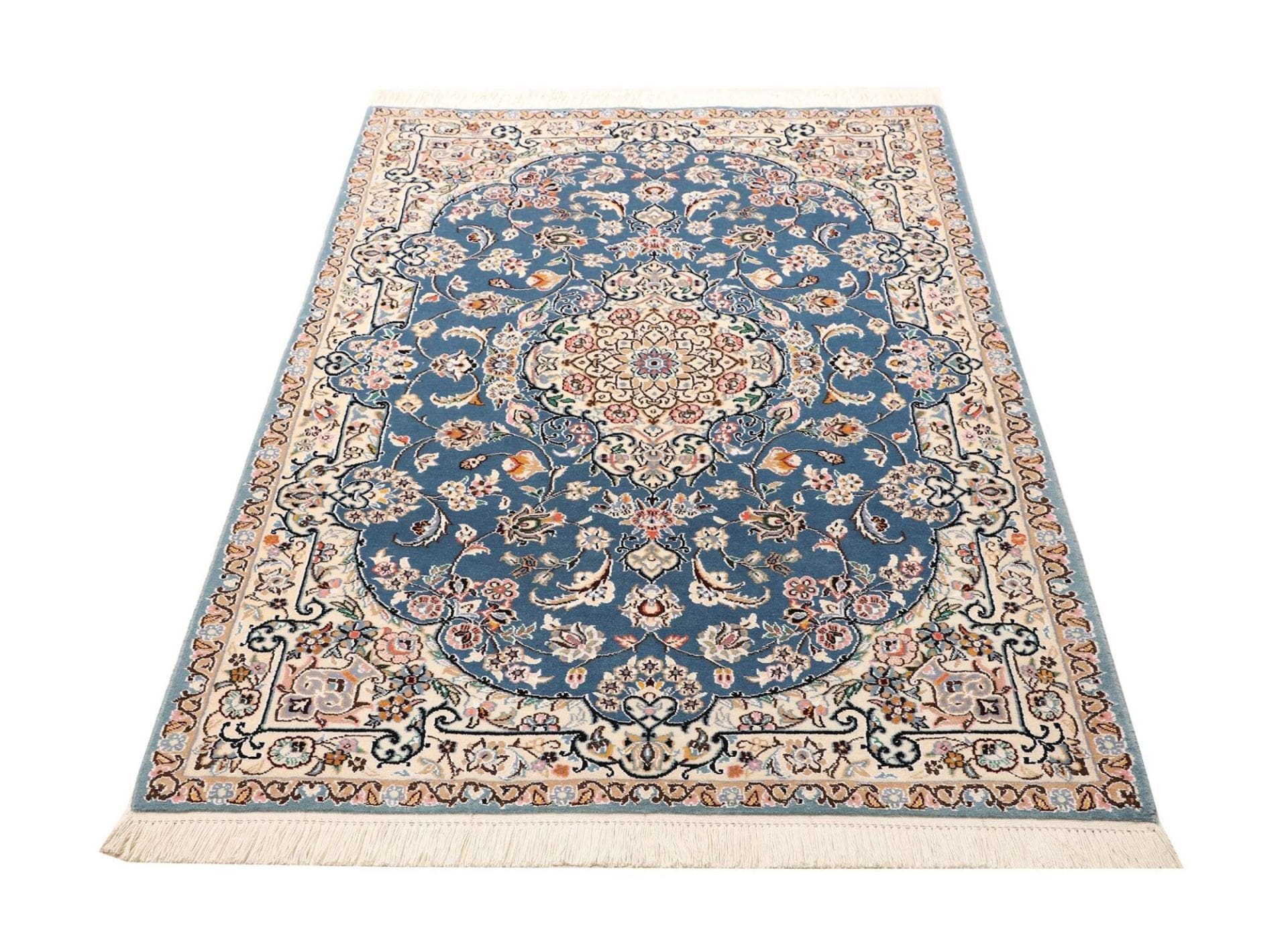Handgeknüpfter Nain Perserteppich, 107 × 156 cm, Wolle