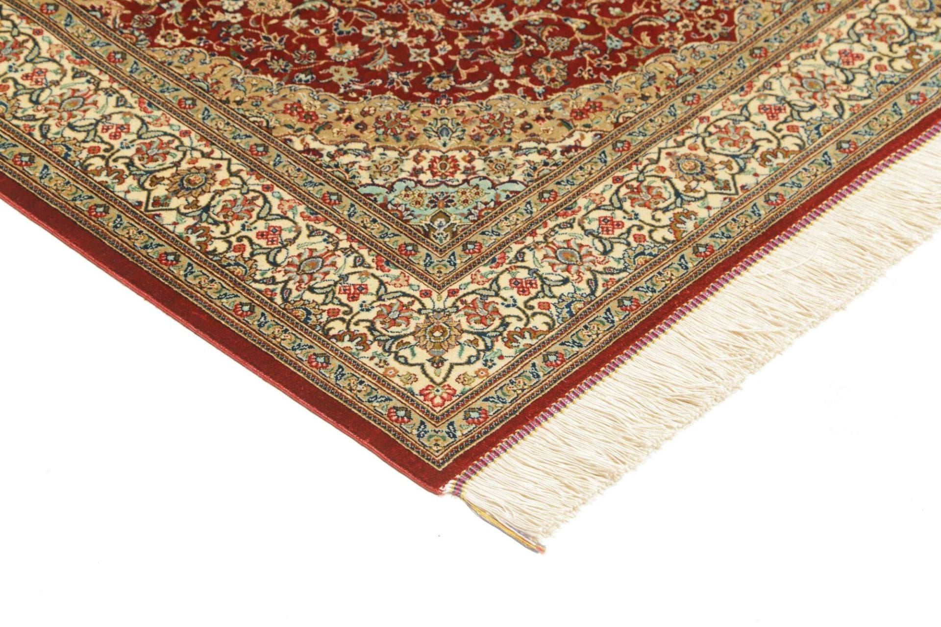 Ghom Perserteppich aus Iran, 106 × 143 cm
