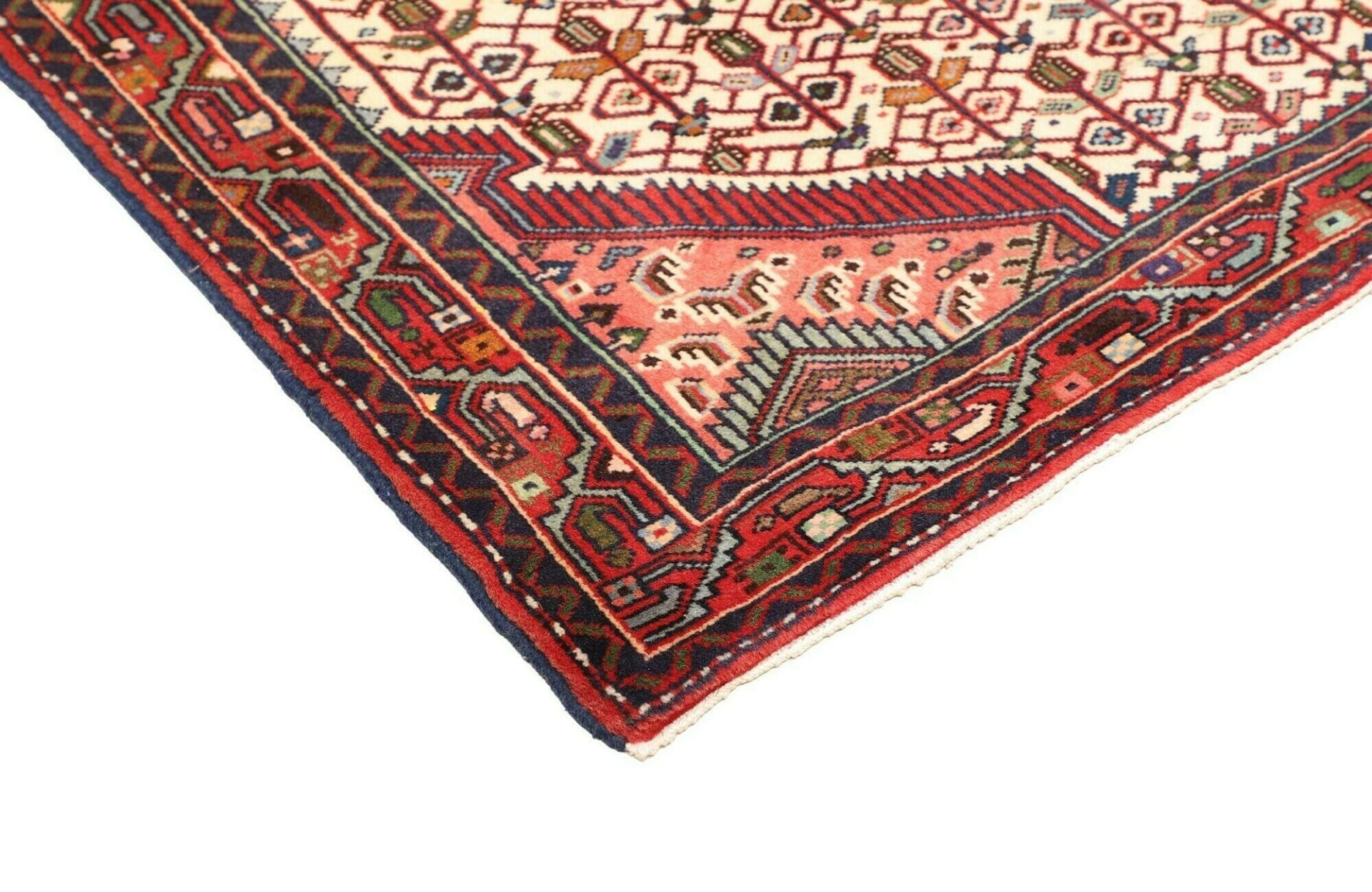 Hamadan Herati Perserteppich 106 × 152 cm aus Wolle, handgeknüpft