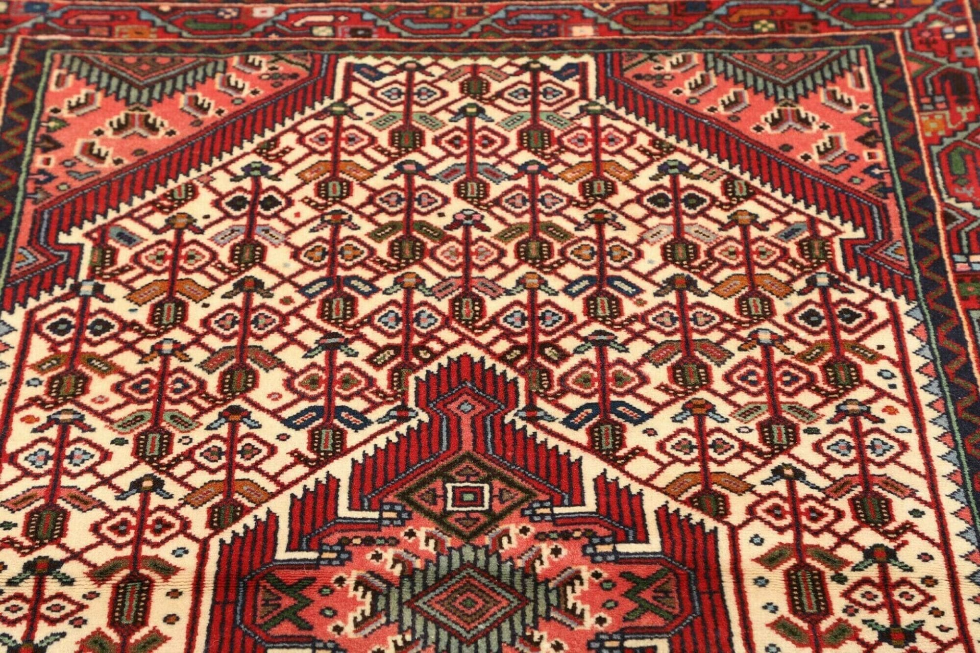 Hamadan Herati Perserteppich 106 × 152 cm aus Wolle, handgeknüpft