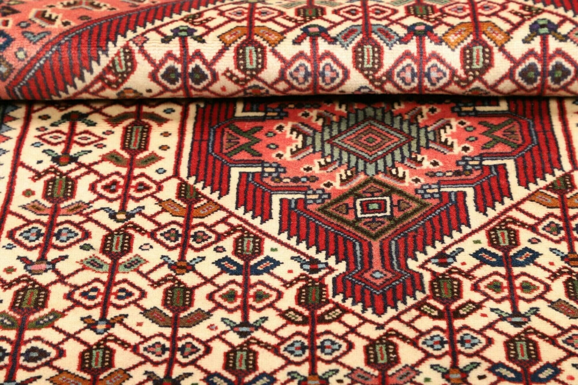 Hamadan Herati Perserteppich 106 × 152 cm aus Wolle, handgeknüpft