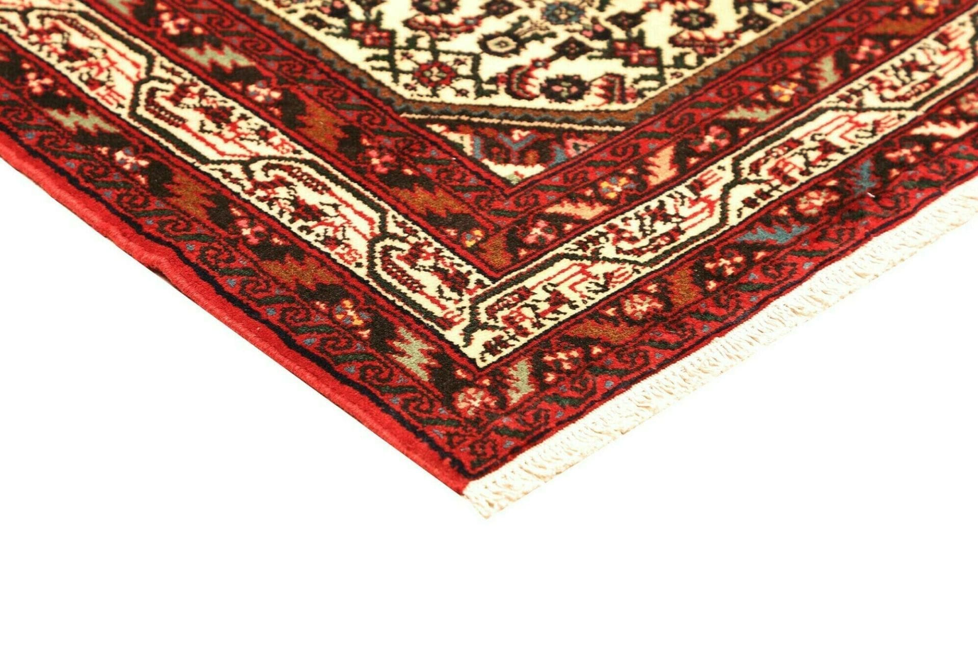 Handgeknüpfter Hamadan Herati Perserteppich 103 × 145 cm