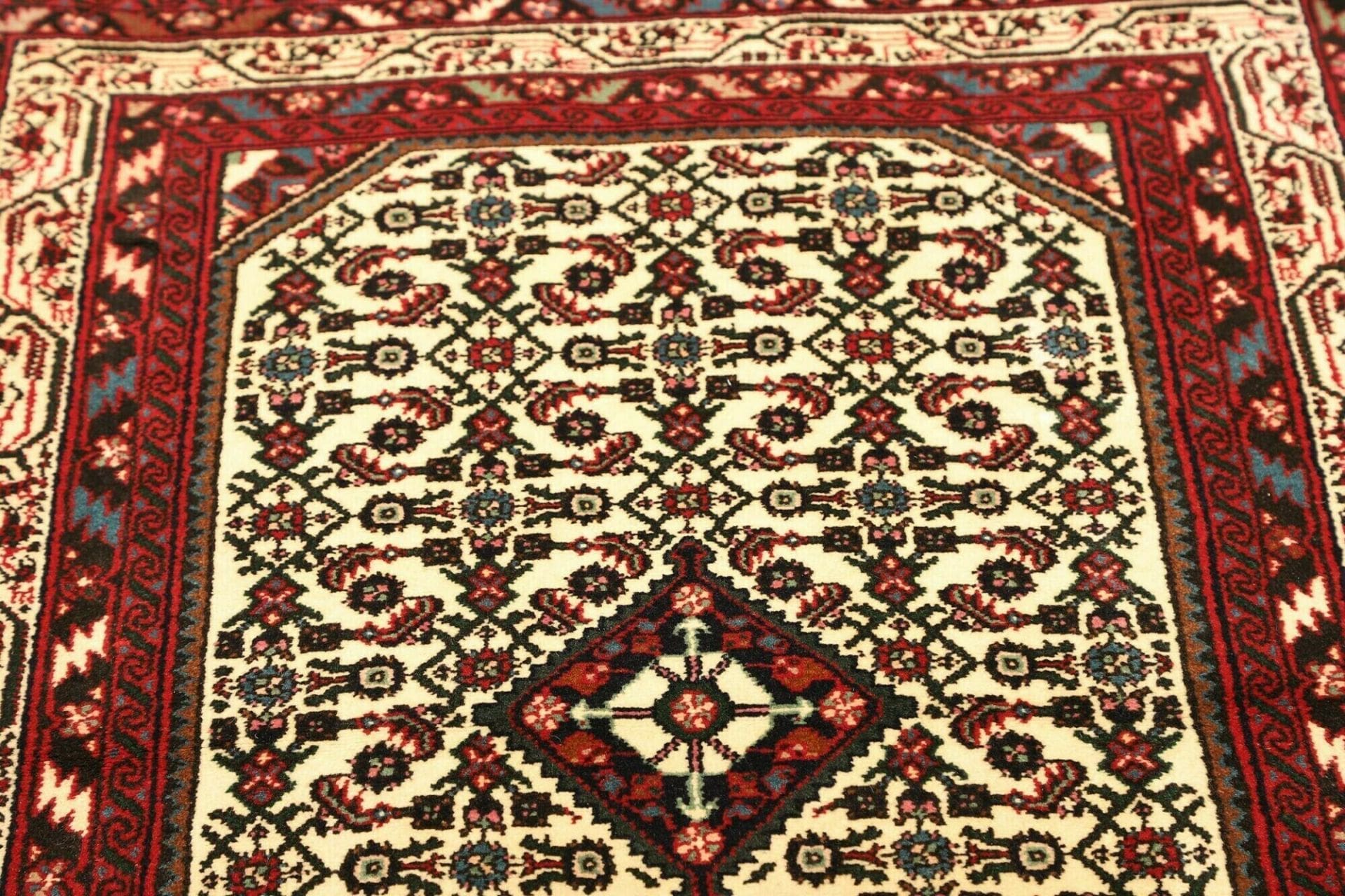 Handgeknüpfter Hamadan Herati Perserteppich 103 × 145 cm