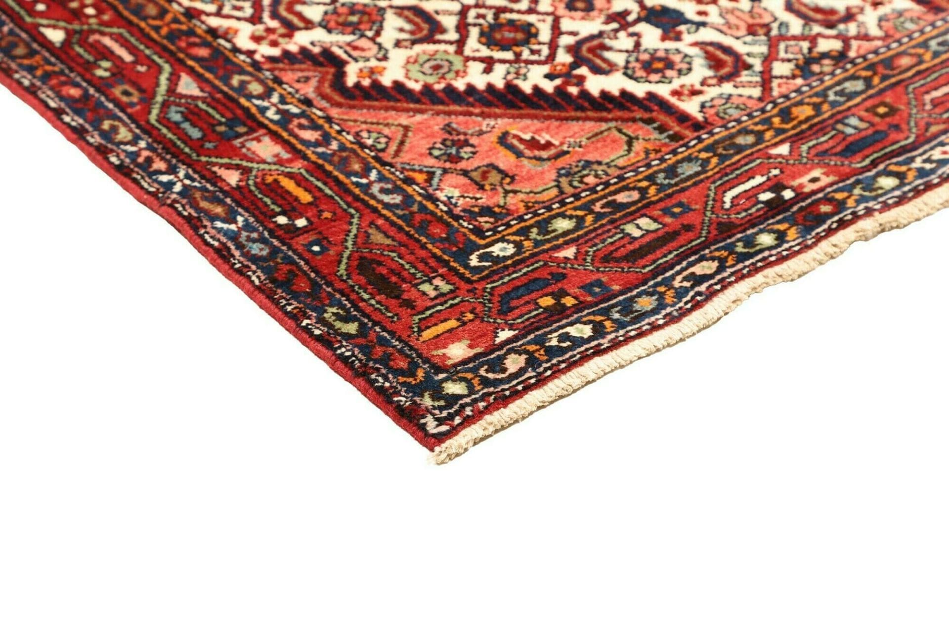 Handgeknüpfter Hamadan Perserteppich, 106 × 160 cm, Wolle