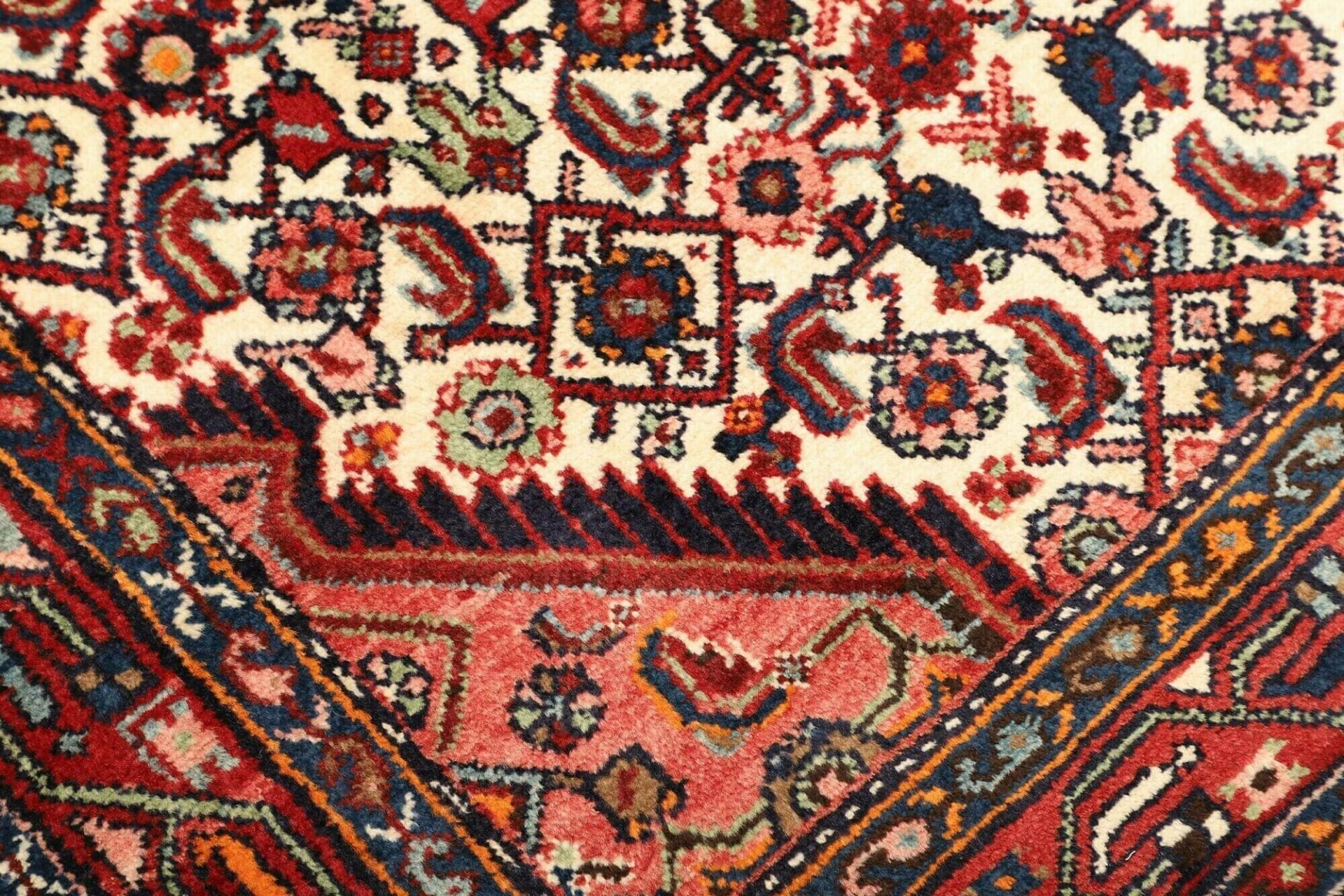 Handgeknüpfter Hamadan Perserteppich, 106 × 160 cm, Wolle