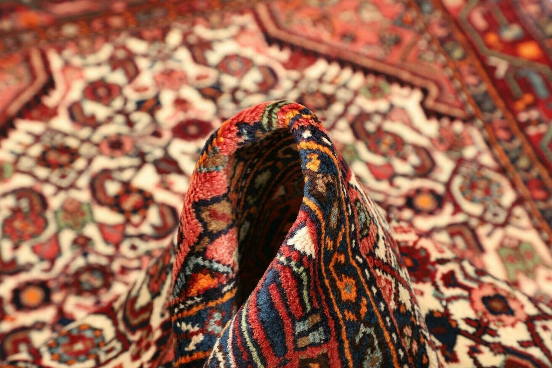 Handgeknüpfter Hamadan Perserteppich, 106 × 160 cm, Wolle