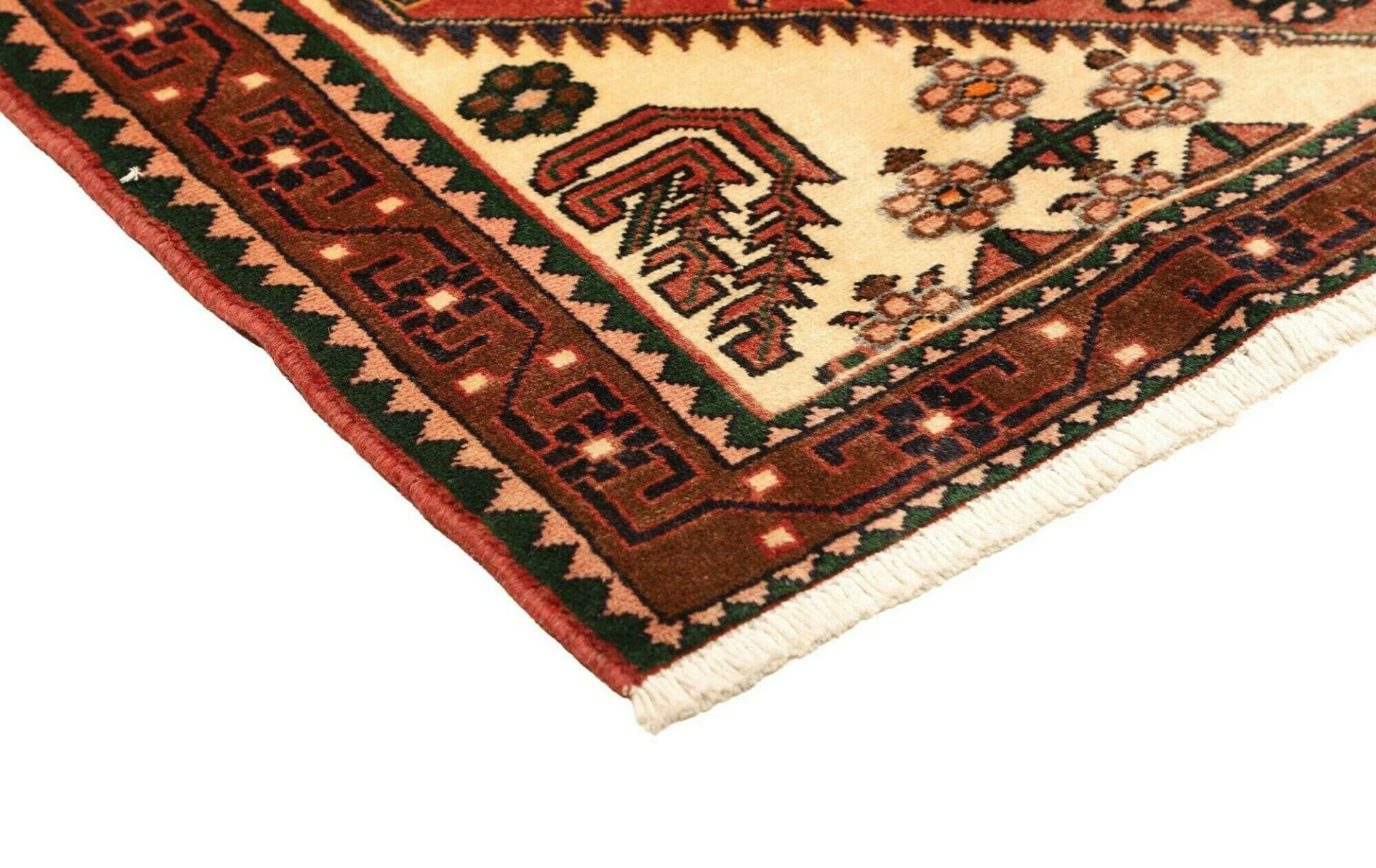 Handgeknüpfter Hamadan Herati Perserteppich, 107 × 150 cm, Wolle