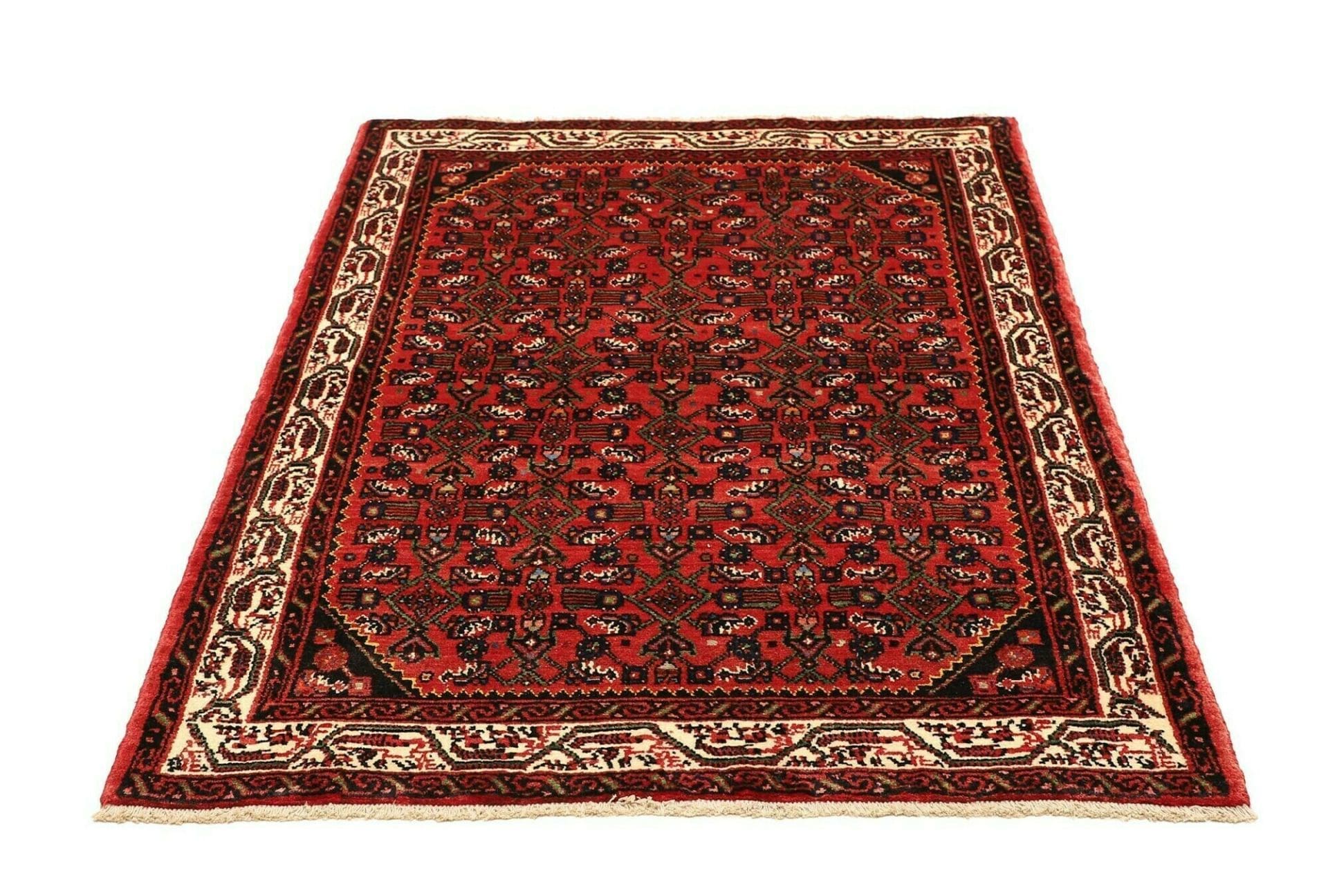 Handgeknüpfter Hamadan Perserteppich 113 × 155 cm