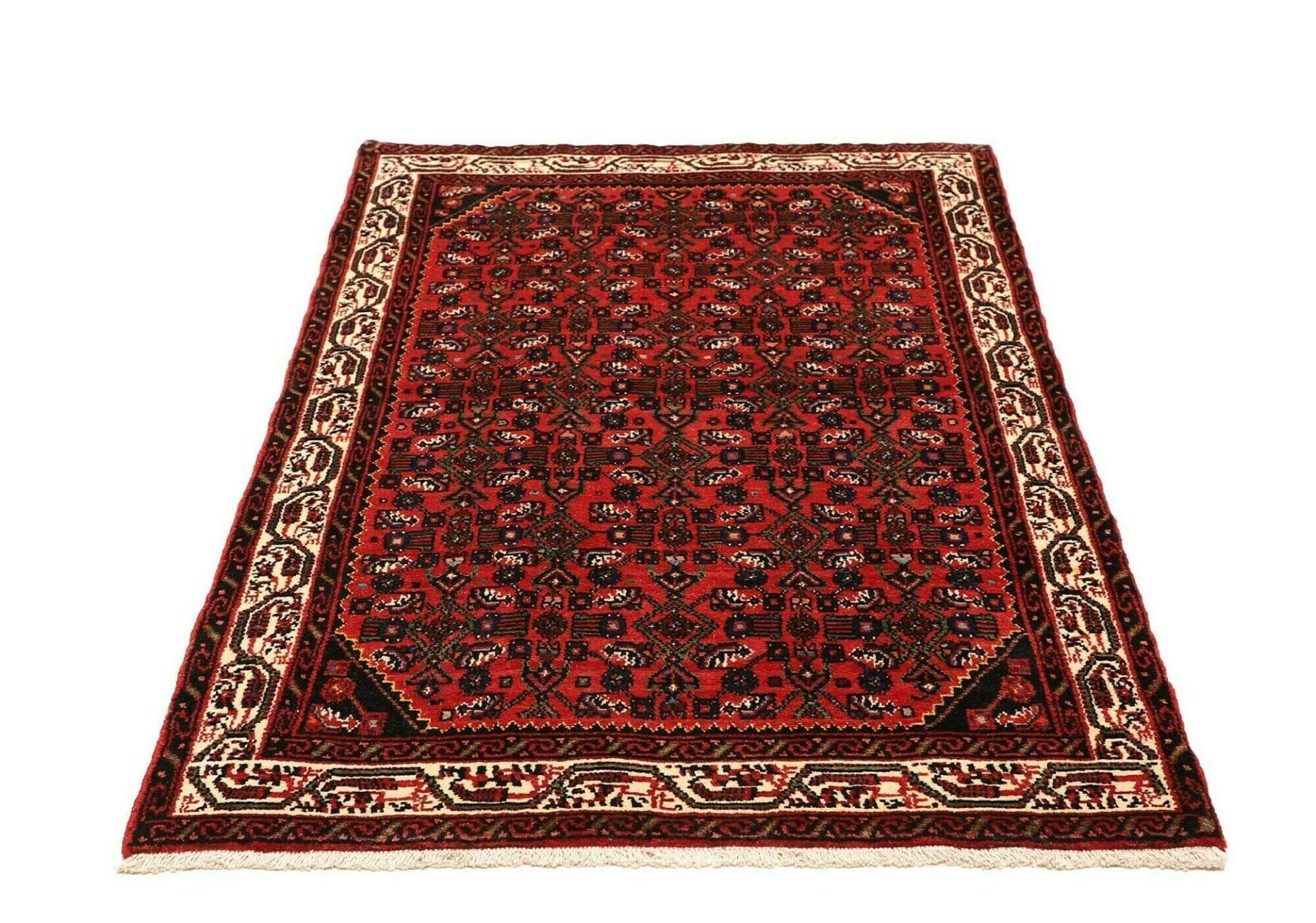 Hamadan Herati Perserteppich 107 × 157 cm aus Wolle, handgeknüpft