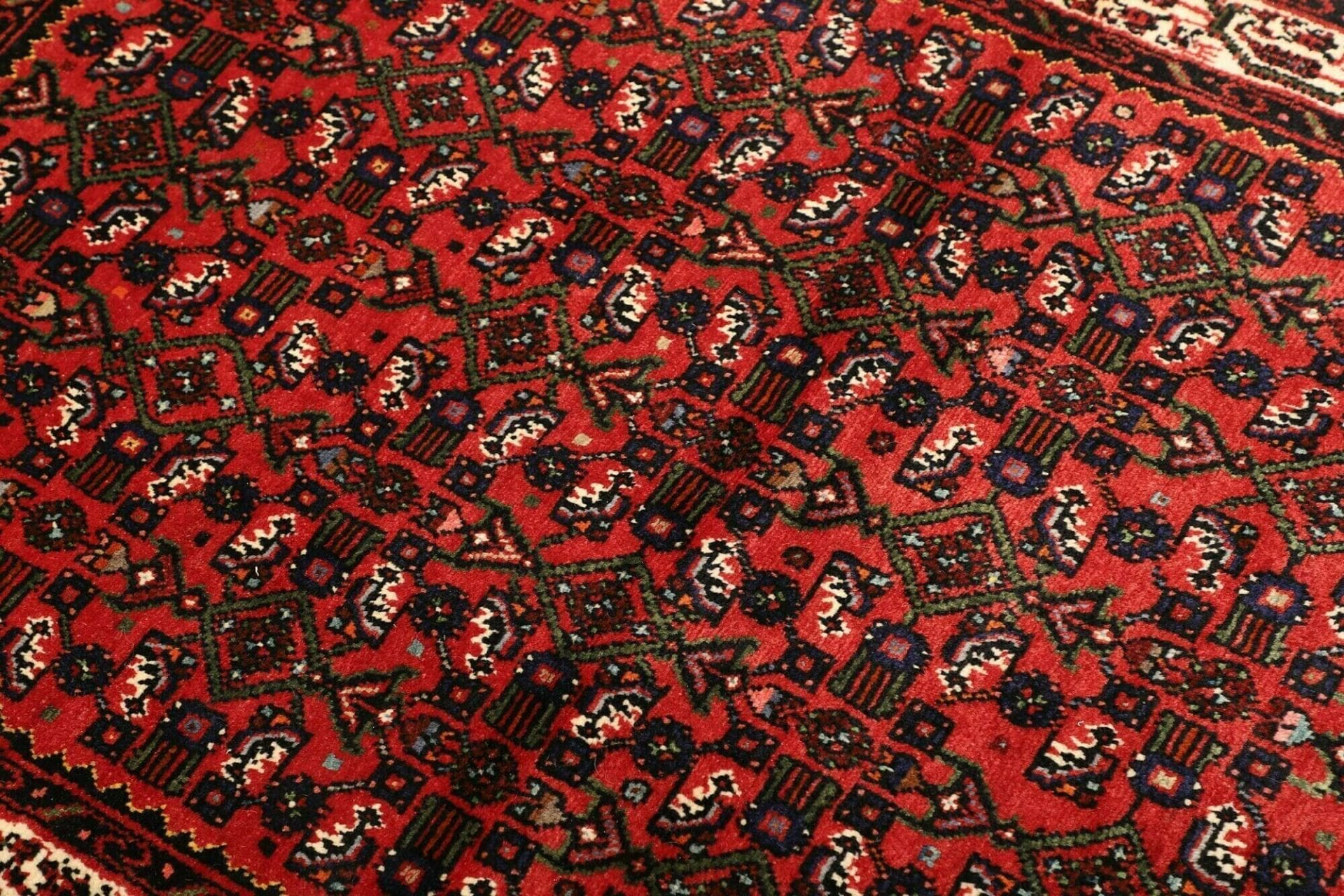Hamadan Herati Perserteppich 107 × 157 cm aus Wolle, handgeknüpft