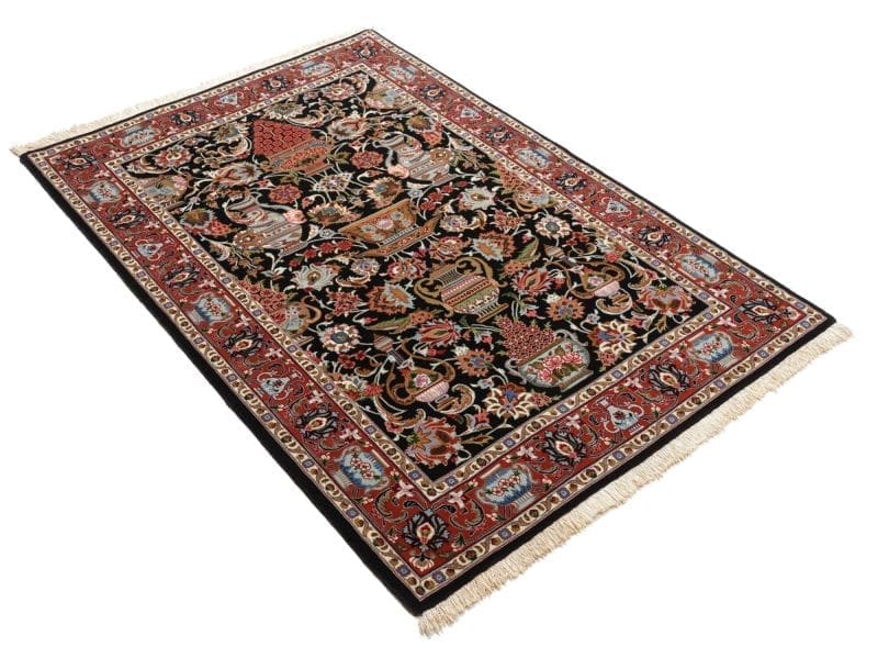 Isfahan Perserteppich aus Iran, 106 × 157 cm