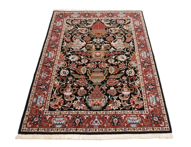 Isfahan Perserteppich aus Iran, 106 × 157 cm