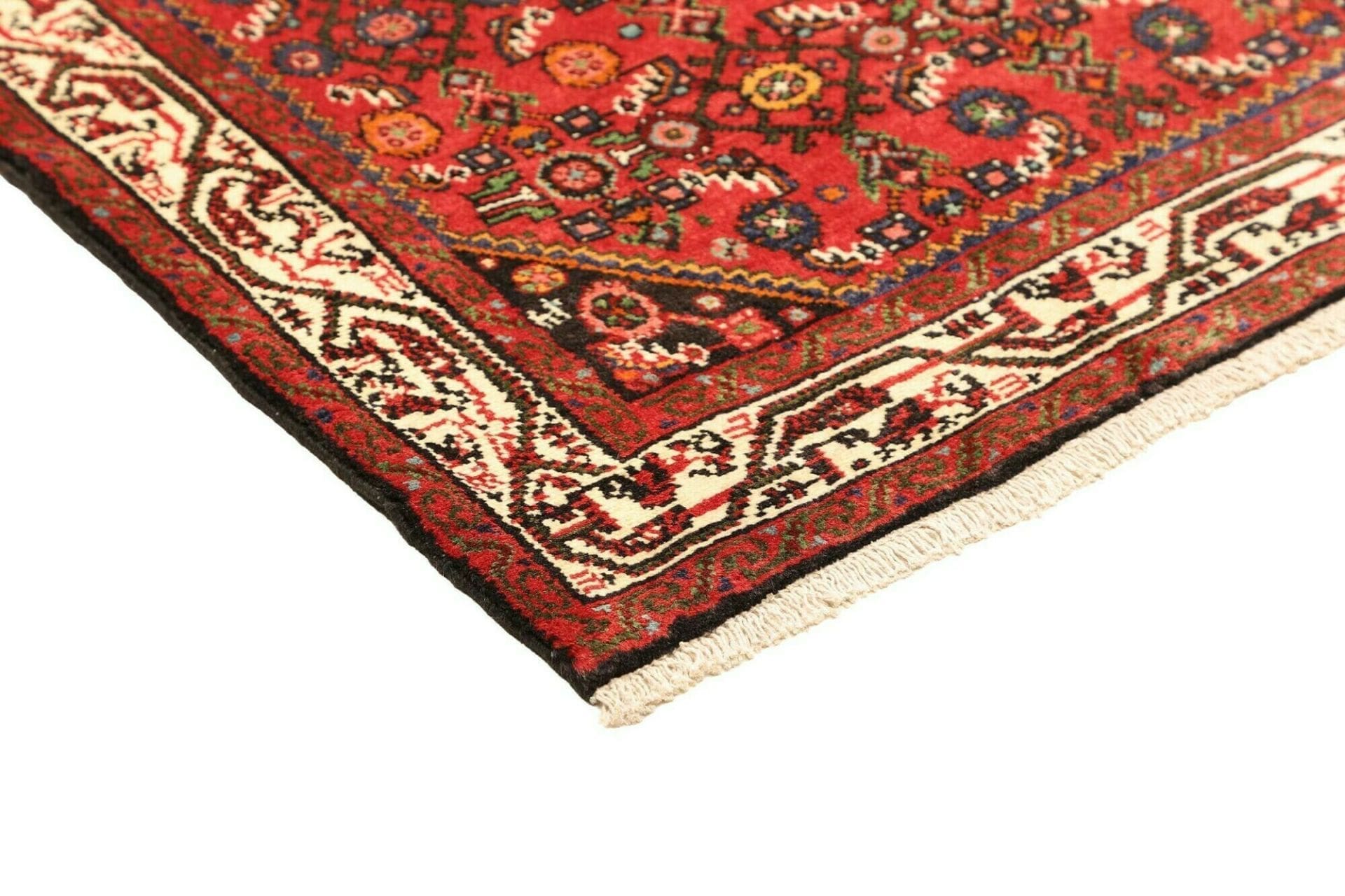Handgeknüpfter Hamadan Herati Perserteppich, 108 × 154 cm, Wolle