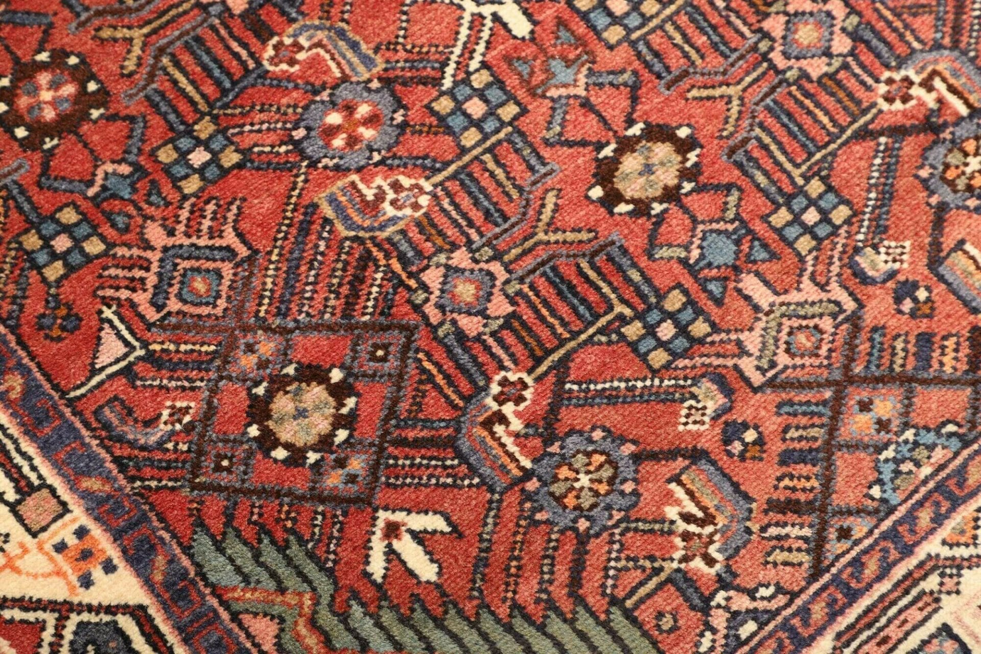 Handgeknüpfter Hamadan Perserteppich, 103 × 157 cm, Wolle