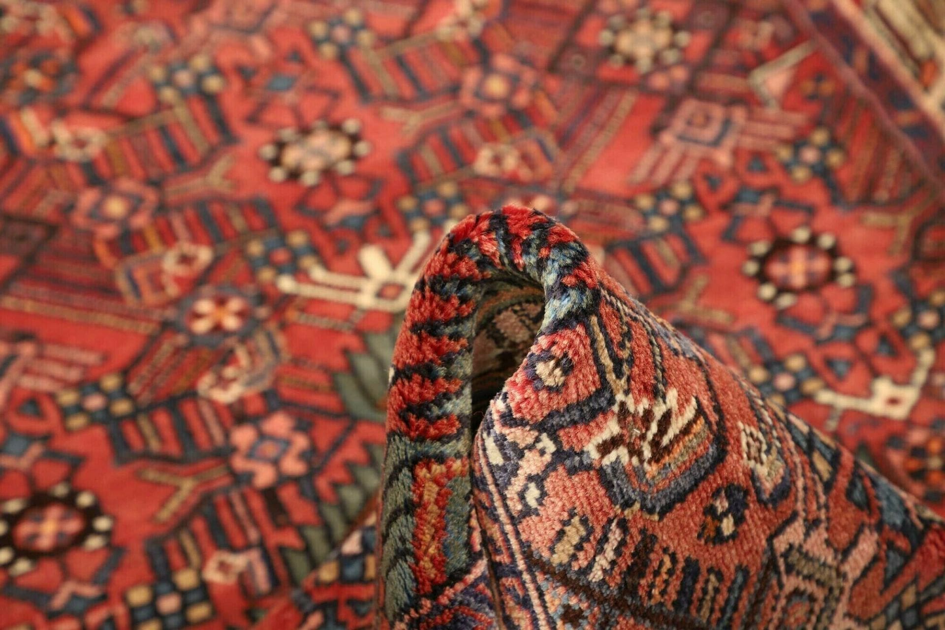 Handgeknüpfter Hamadan Perserteppich, 103 × 157 cm, Wolle