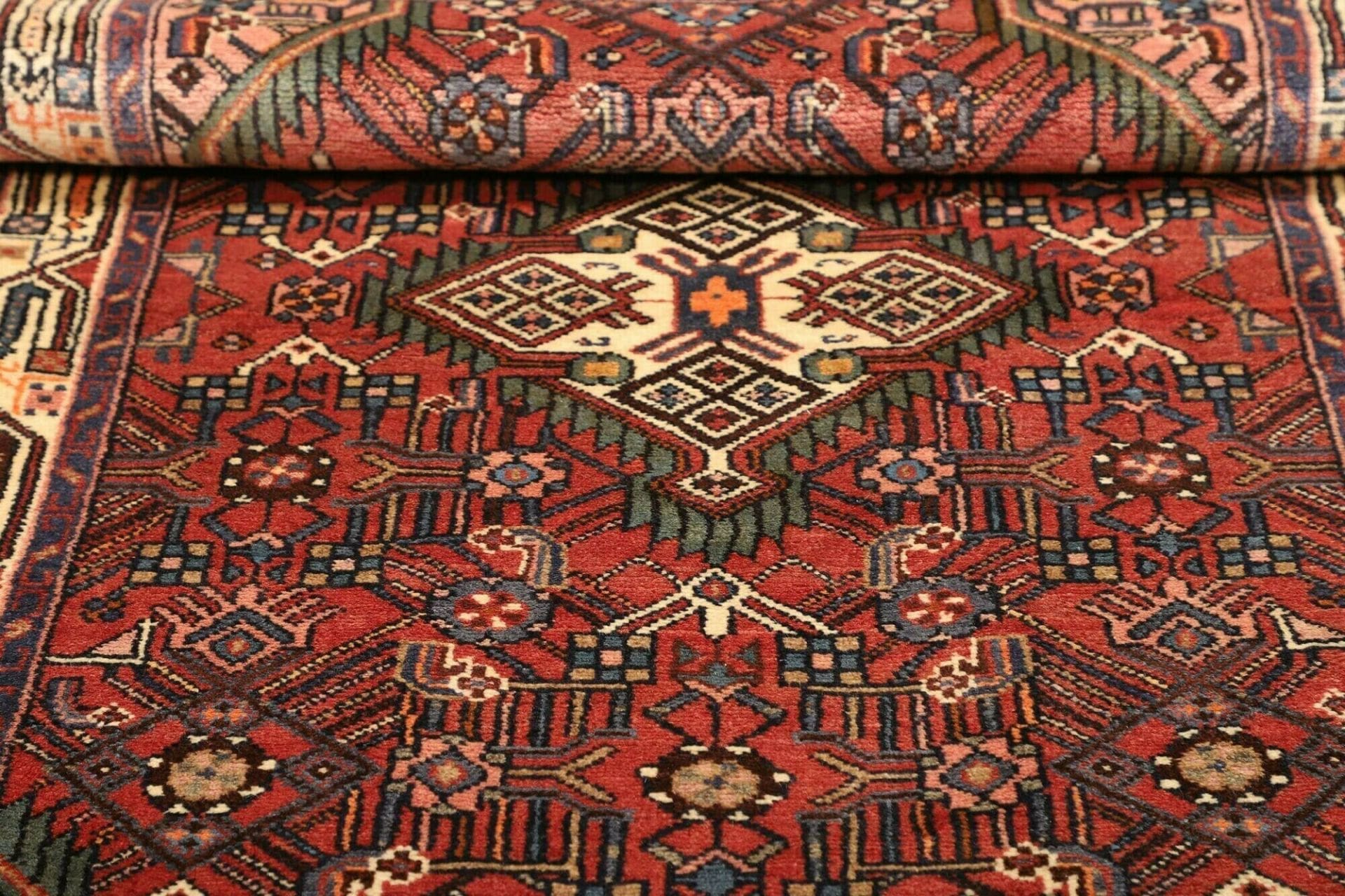 Handgeknüpfter Hamadan Perserteppich, 103 × 157 cm, Wolle