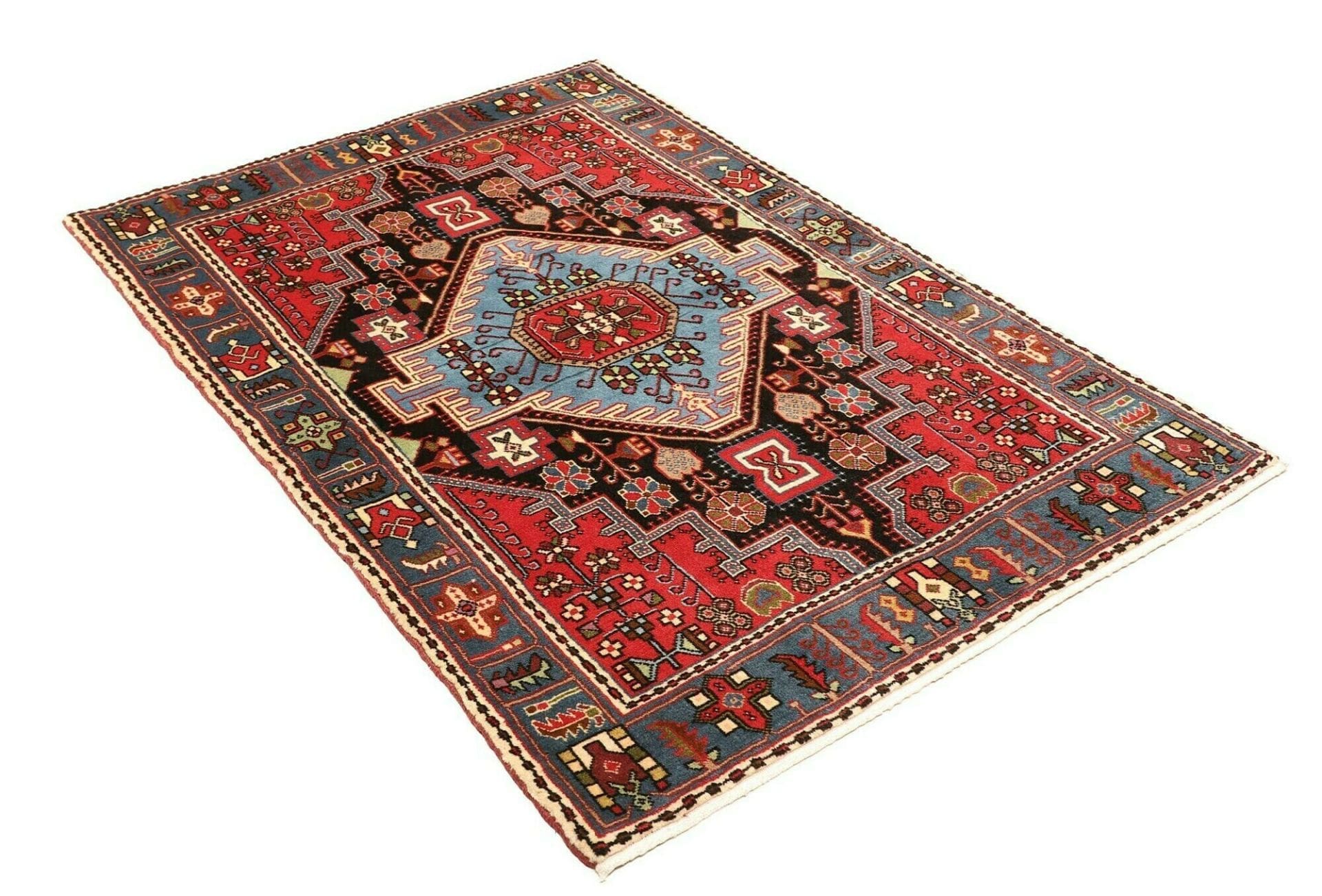 Hamadan Herati Perserteppich aus Iran, 115 × 165 cm