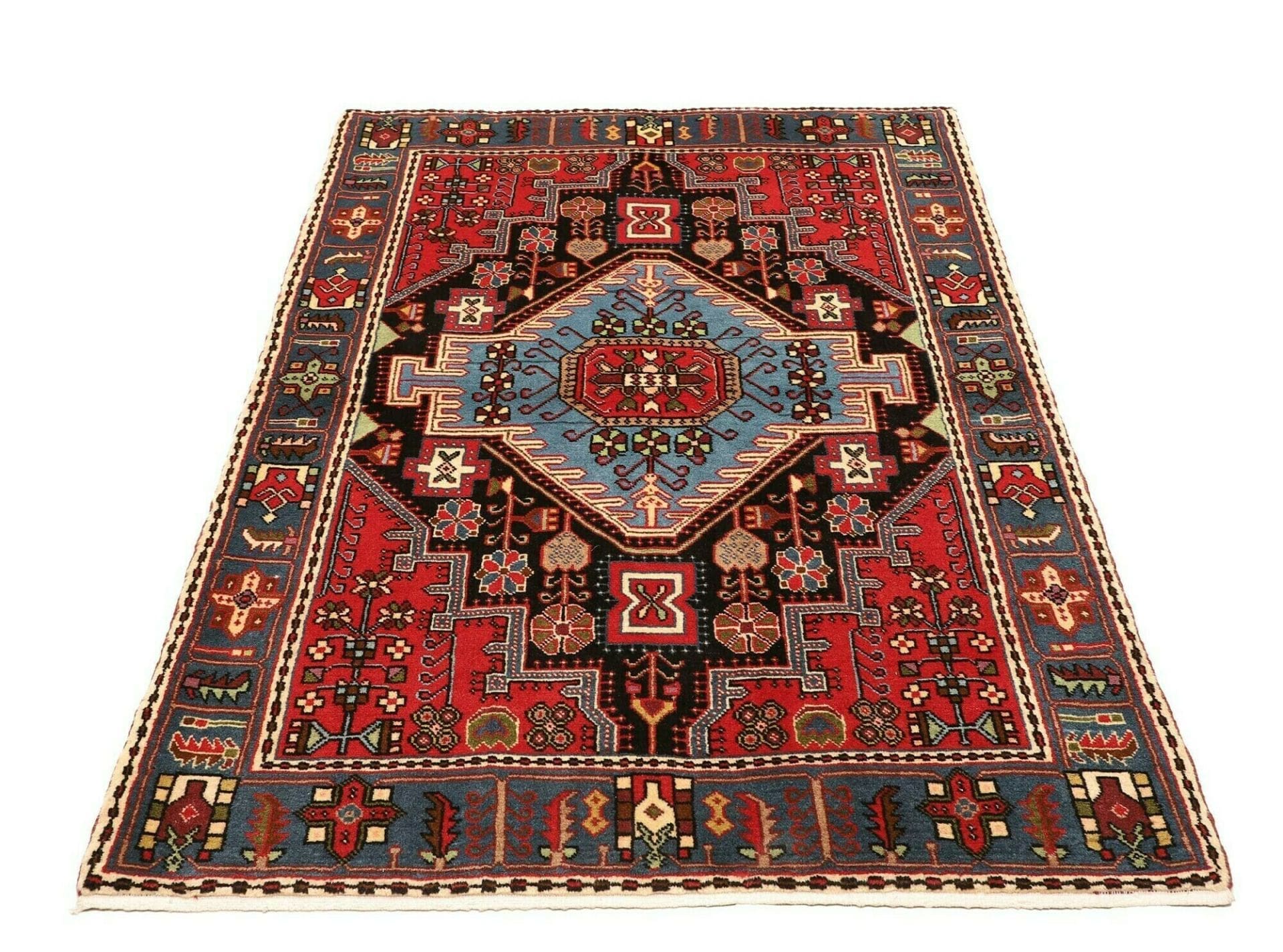 Hamadan Herati Perserteppich aus Iran, 115 × 165 cm