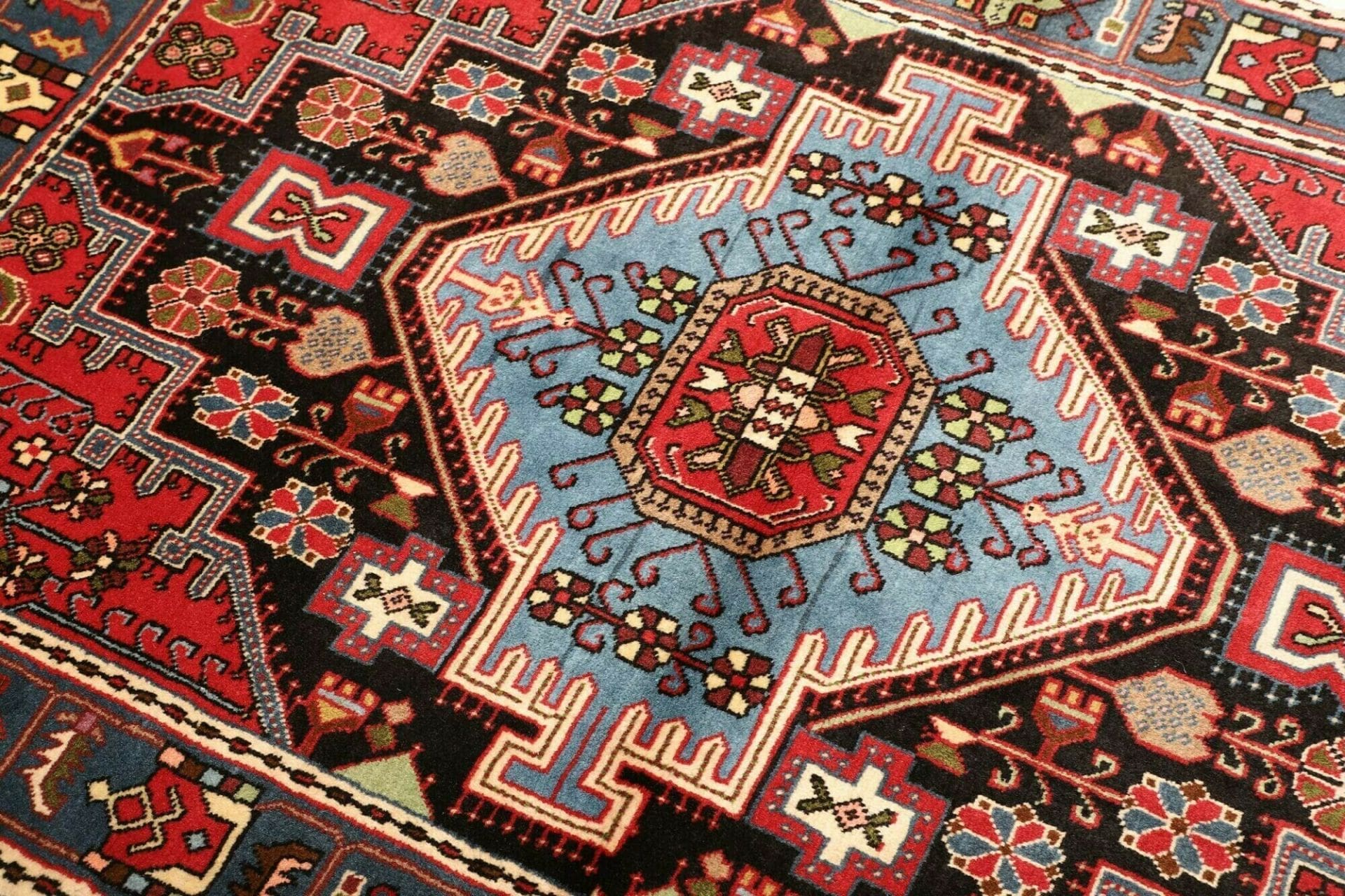 Hamadan Herati Perserteppich aus Iran, 115 × 165 cm