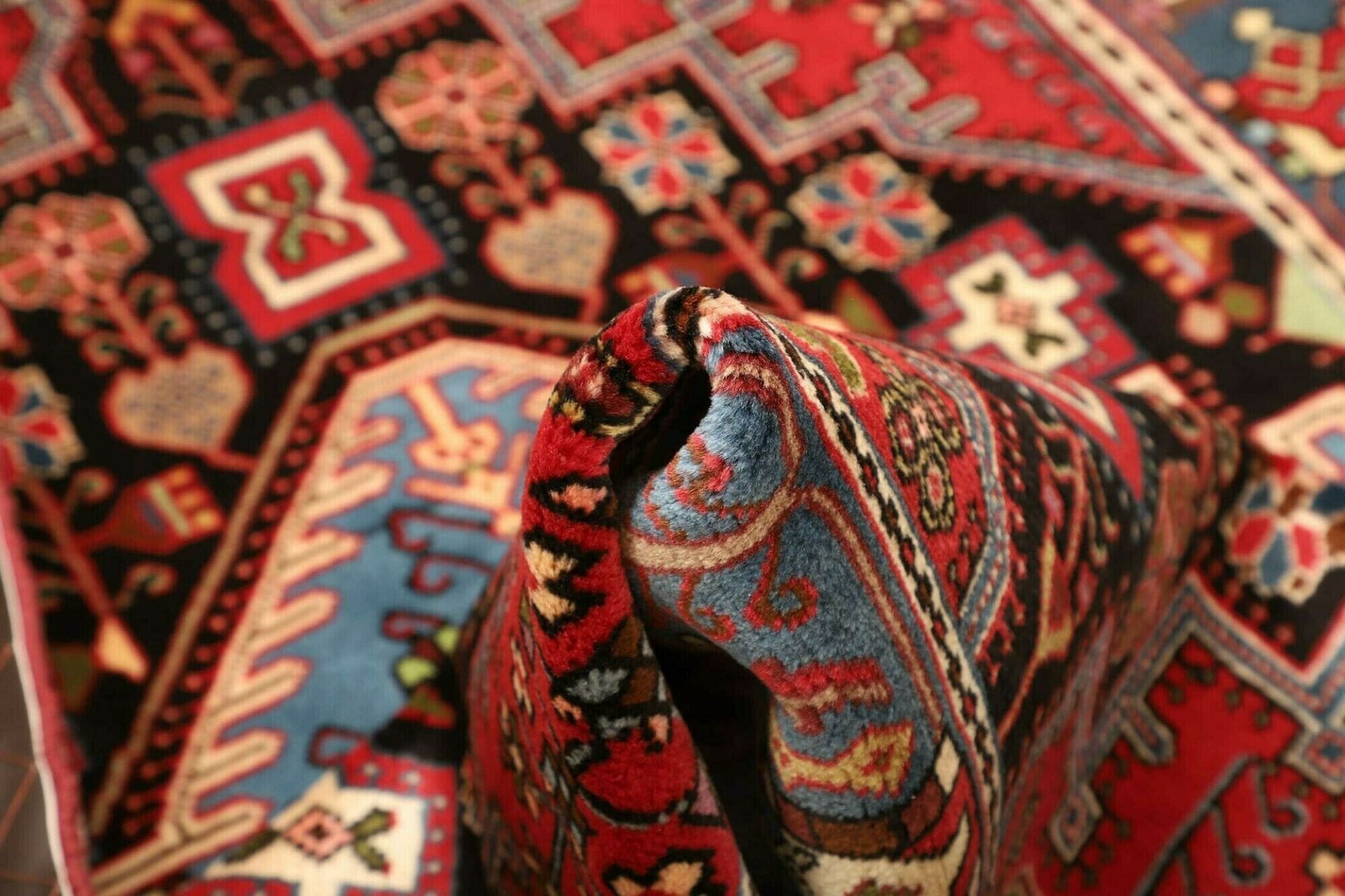 Hamadan Herati Perserteppich aus Iran, 115 × 165 cm