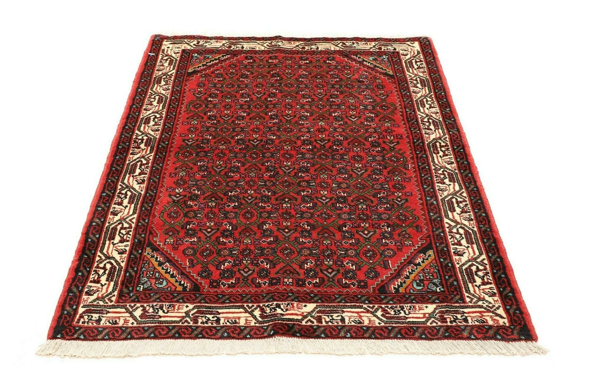 hamadan-teppich-117-x-148cm-handgeknupft-schurwolle-herati-muster-3 Handgeknüpfter Hamadan Herati Perserteppich, 117 × 148 cm, Wolle