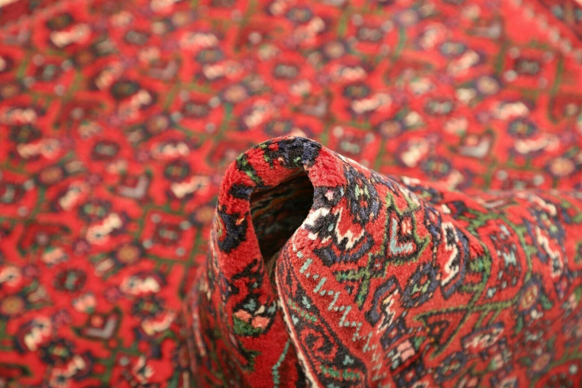 hamadan-teppich-117-x-148cm-handgeknupft-schurwolle-herati-muster-8 Handgeknüpfter Hamadan Herati Perserteppich, 117 × 148 cm, Wolle