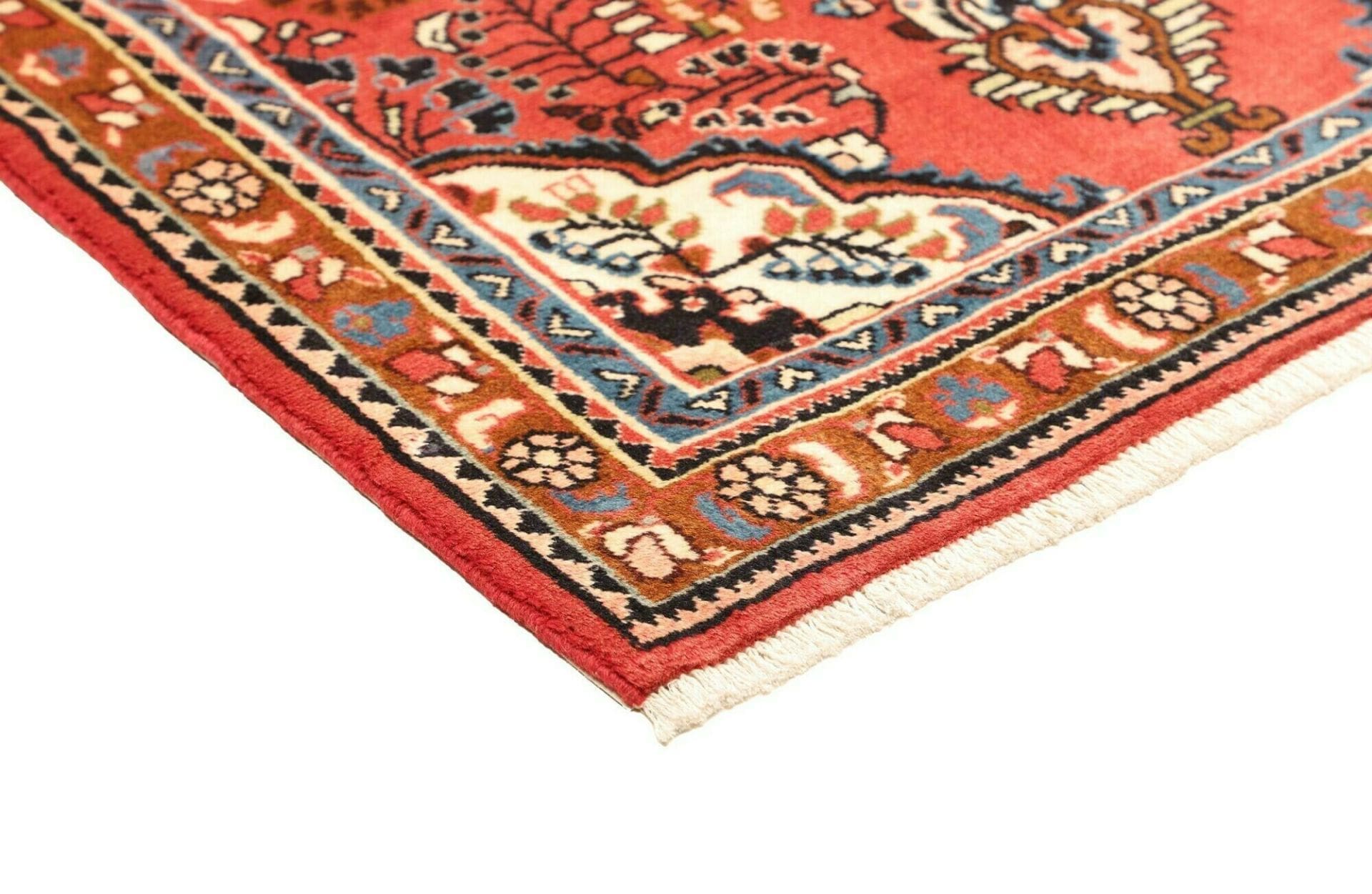 Hamadan Herati Perserteppich 108 × 158 cm aus Wolle, handgeknüpft