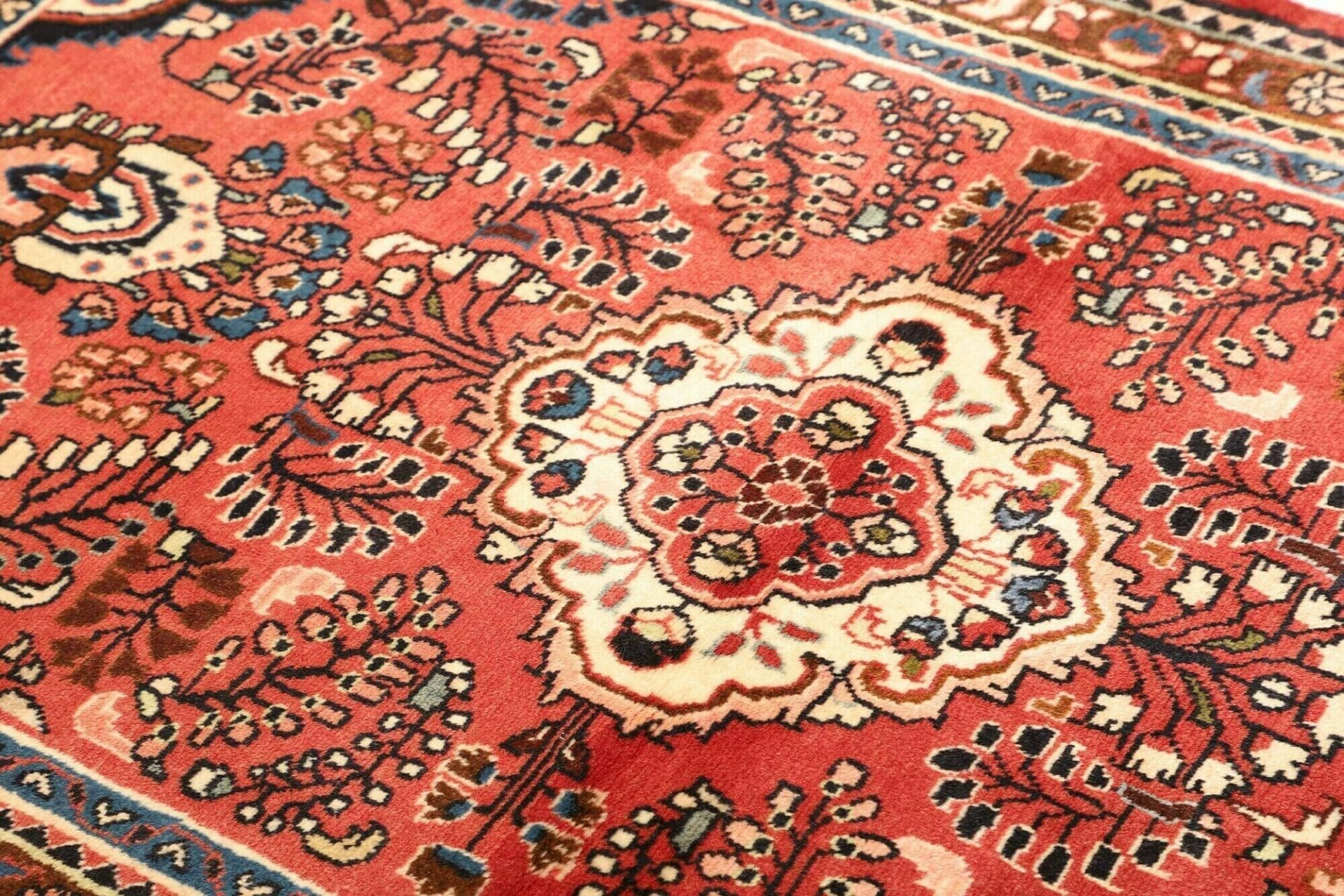 Hamadan Herati Perserteppich 108 × 158 cm aus Wolle, handgeknüpft