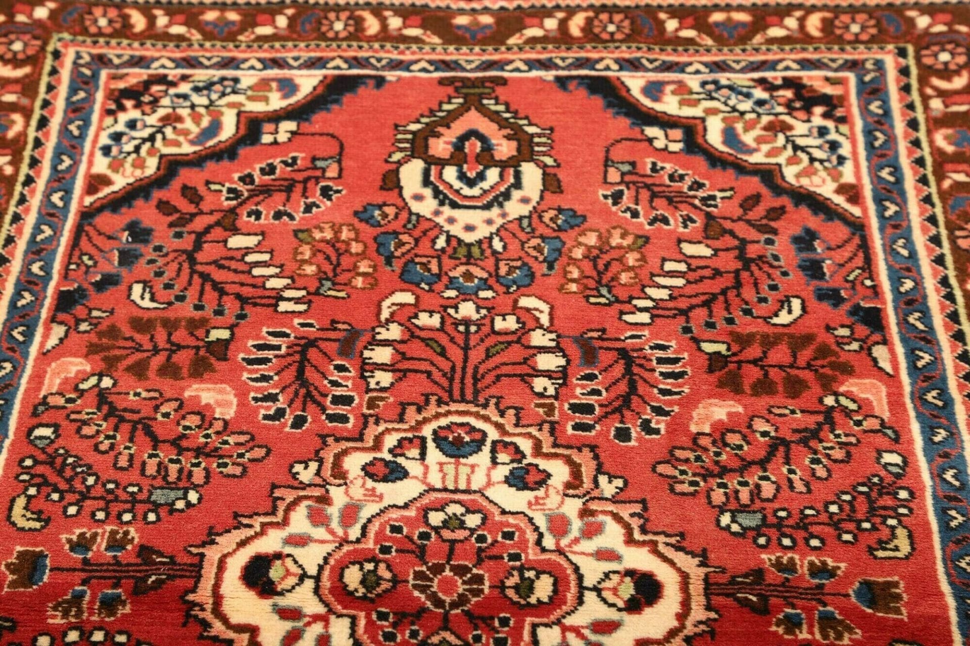 Hamadan Herati Perserteppich 108 × 158 cm aus Wolle, handgeknüpft