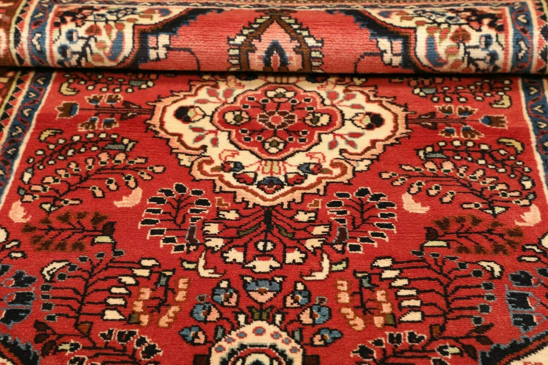 Hamadan Herati Perserteppich 108 × 158 cm aus Wolle, handgeknüpft