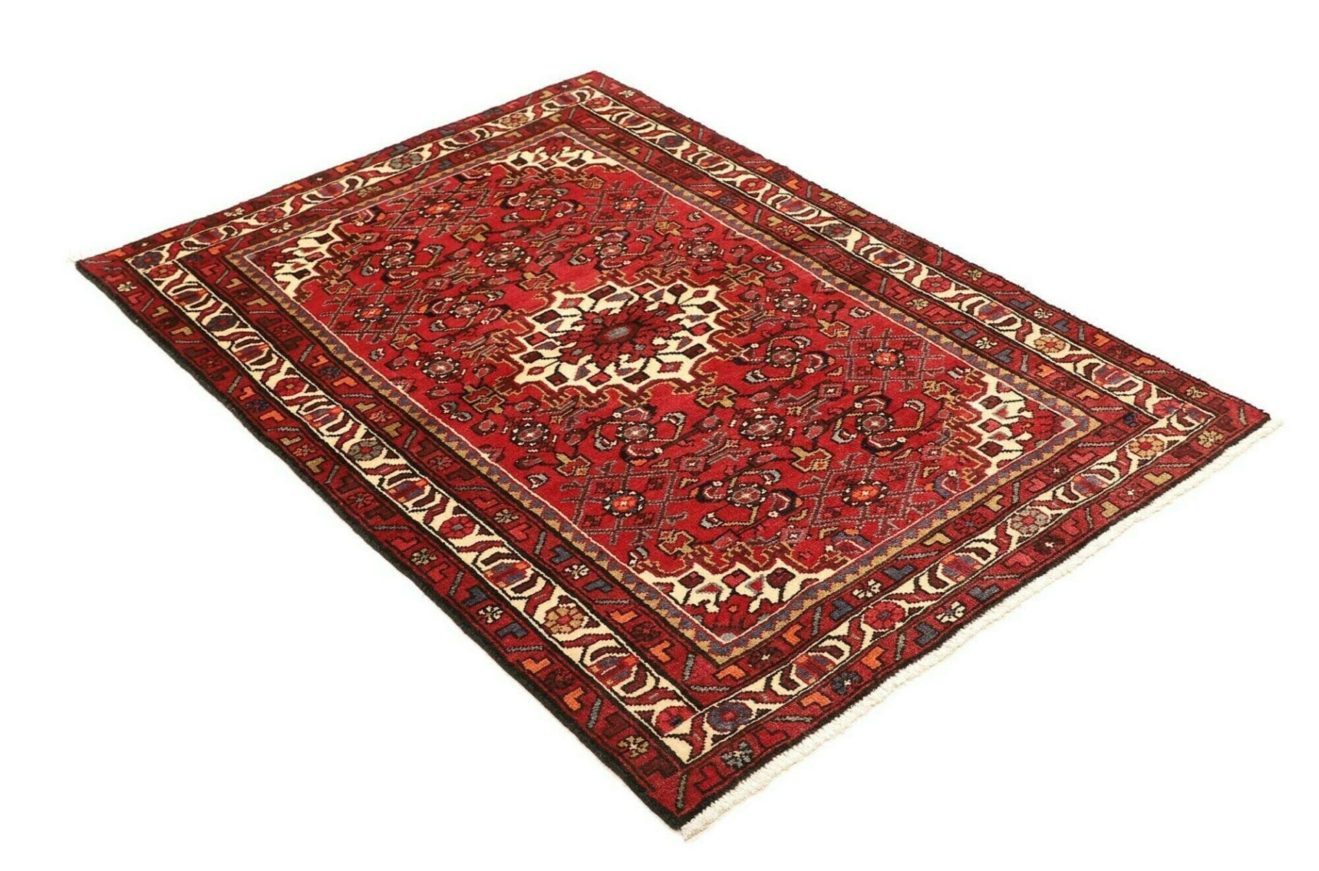 Hamadan Perserteppich aus Iran, 113 × 155 cm