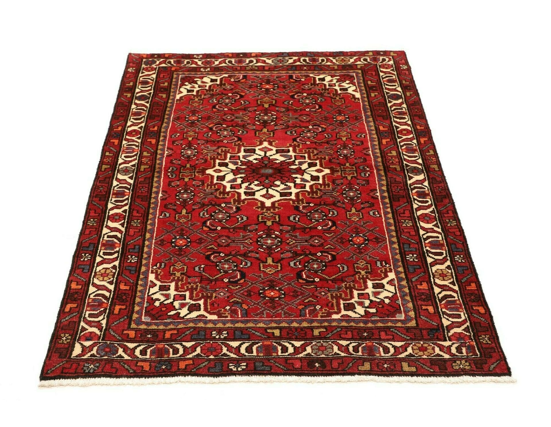Hamadan Perserteppich aus Iran, 113 × 155 cm